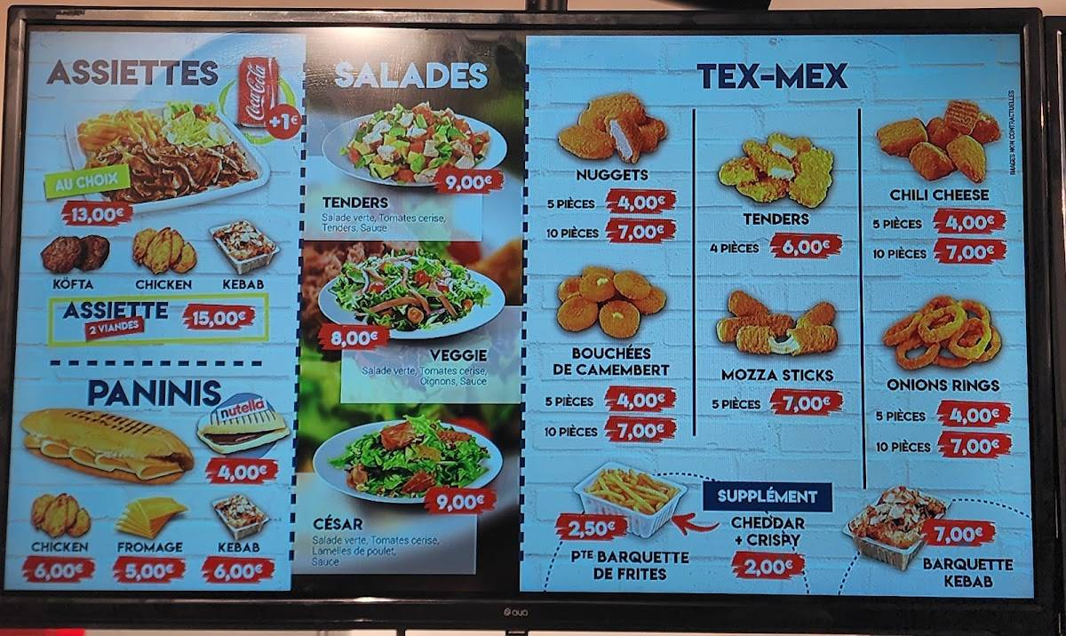 Menu de Z TACOS