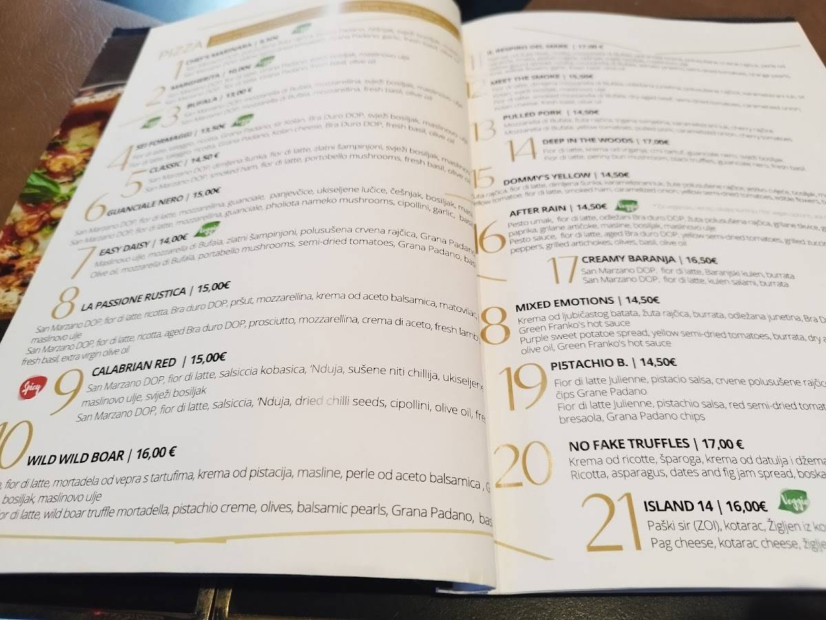 Menu di Franko’s Pizza & Bar 