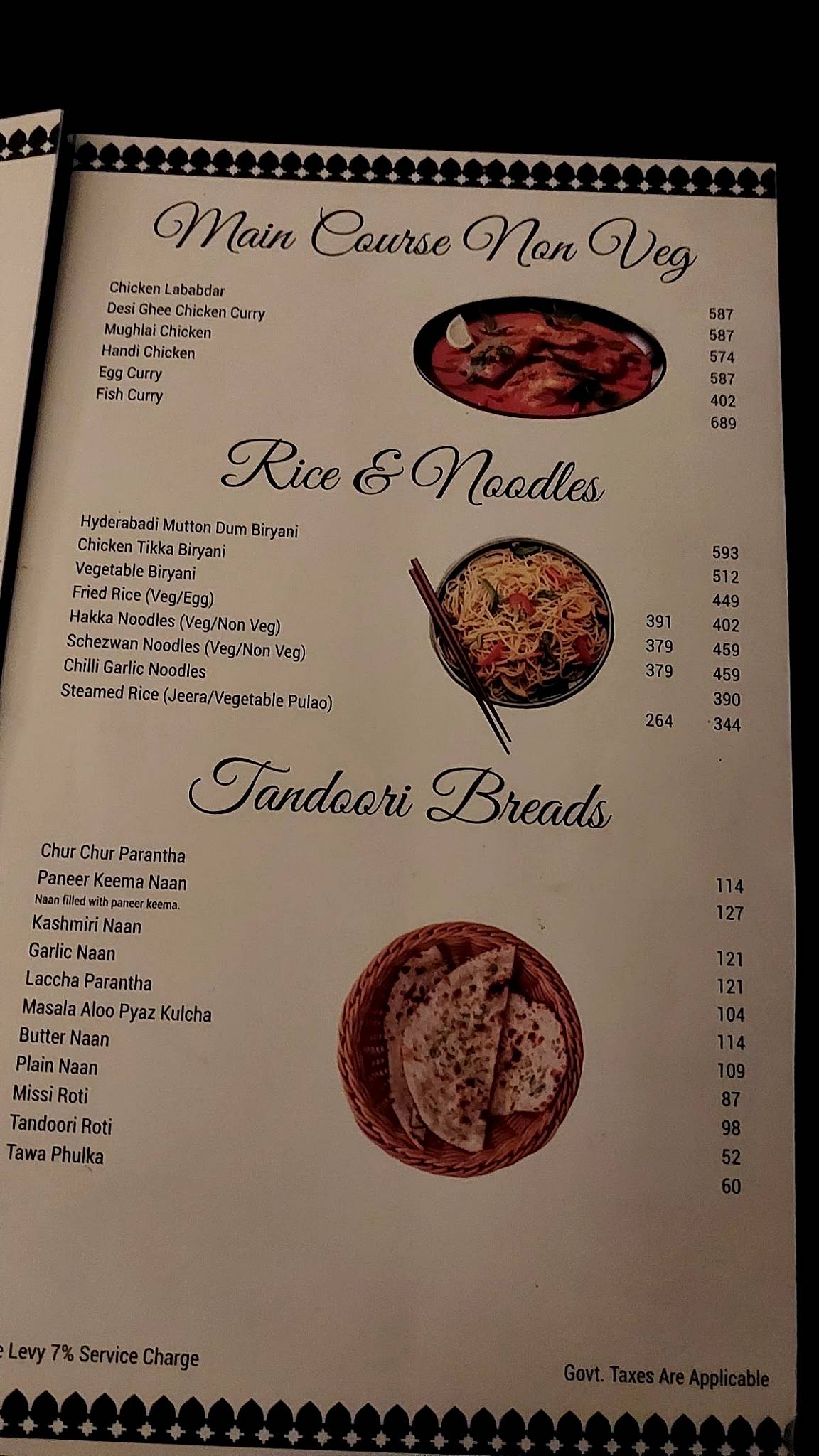 Zarza Club and Terrace Jaipur menu