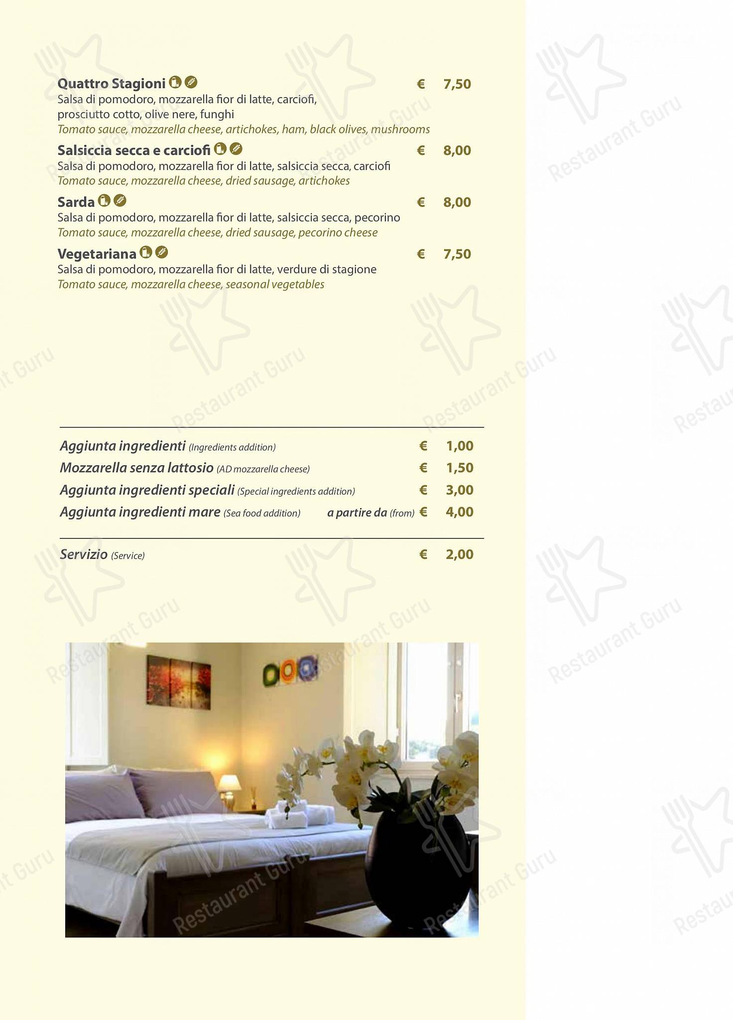 Основное меню per Zenith Ristorante Pizzeria Enoteco in Iglesias