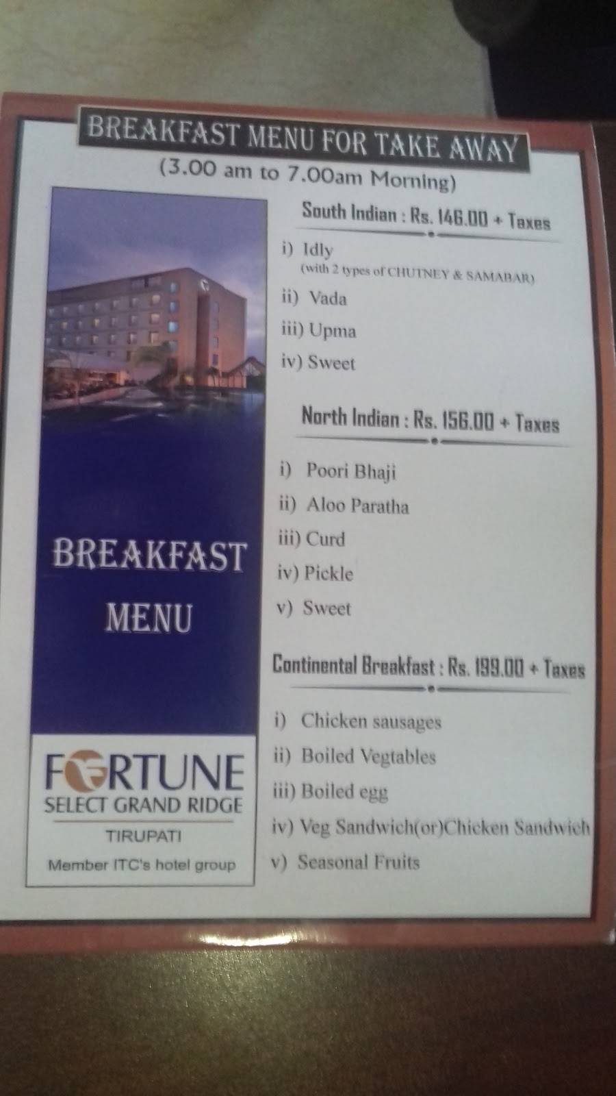 Zodiac Multicuisine Restaurant menu