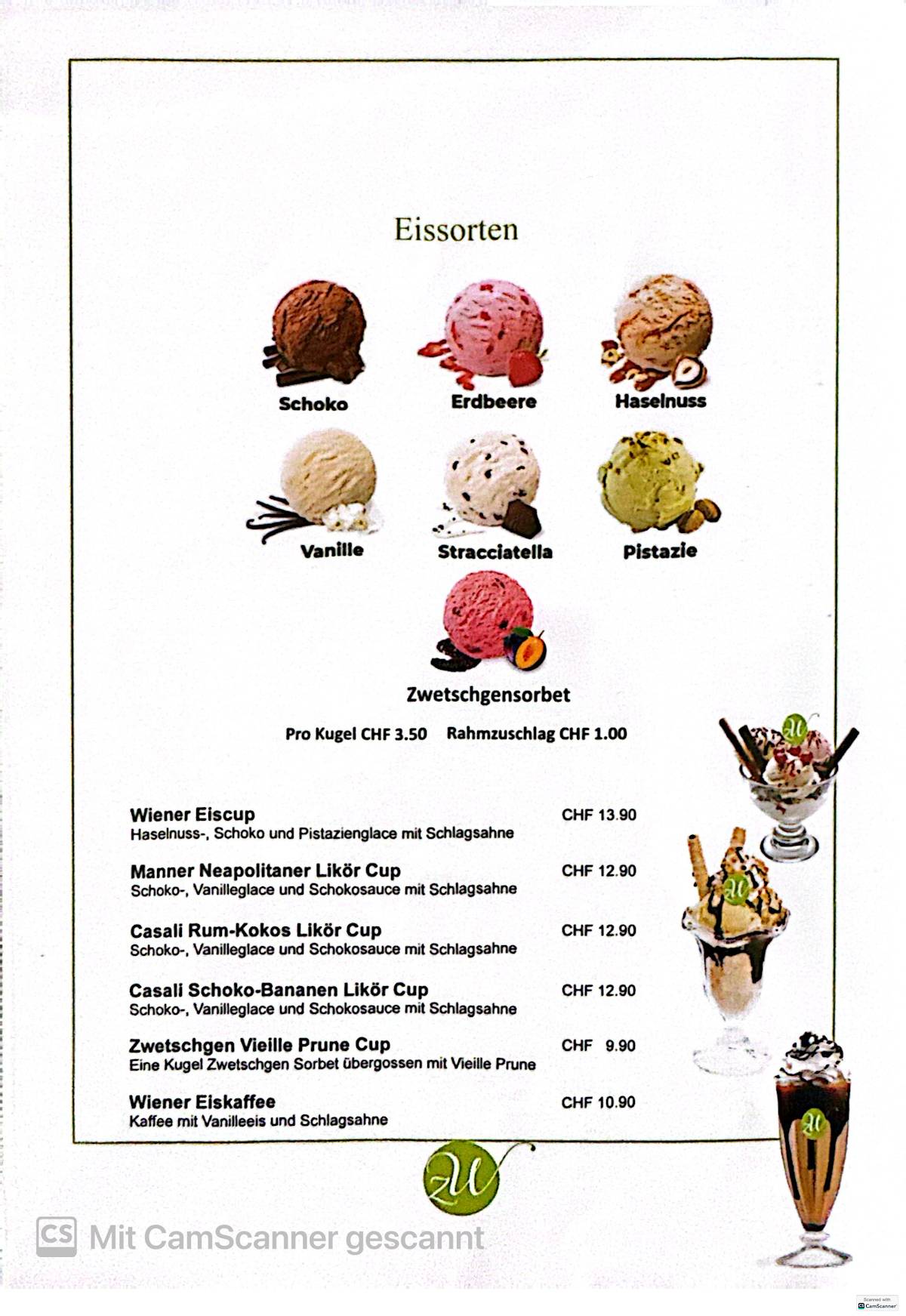 Menu di Zum Wiener Restaurant 