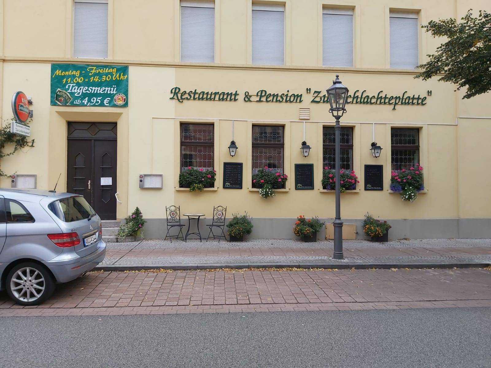 Speisekarte von Restaurant und Pension zur Schlachtplatte Köthen Anhalt