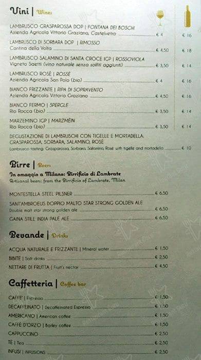 Menu de Saluti da Modena