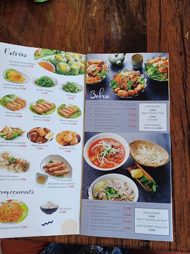 Menu de Chez Kimi (restaurant vietnamien)