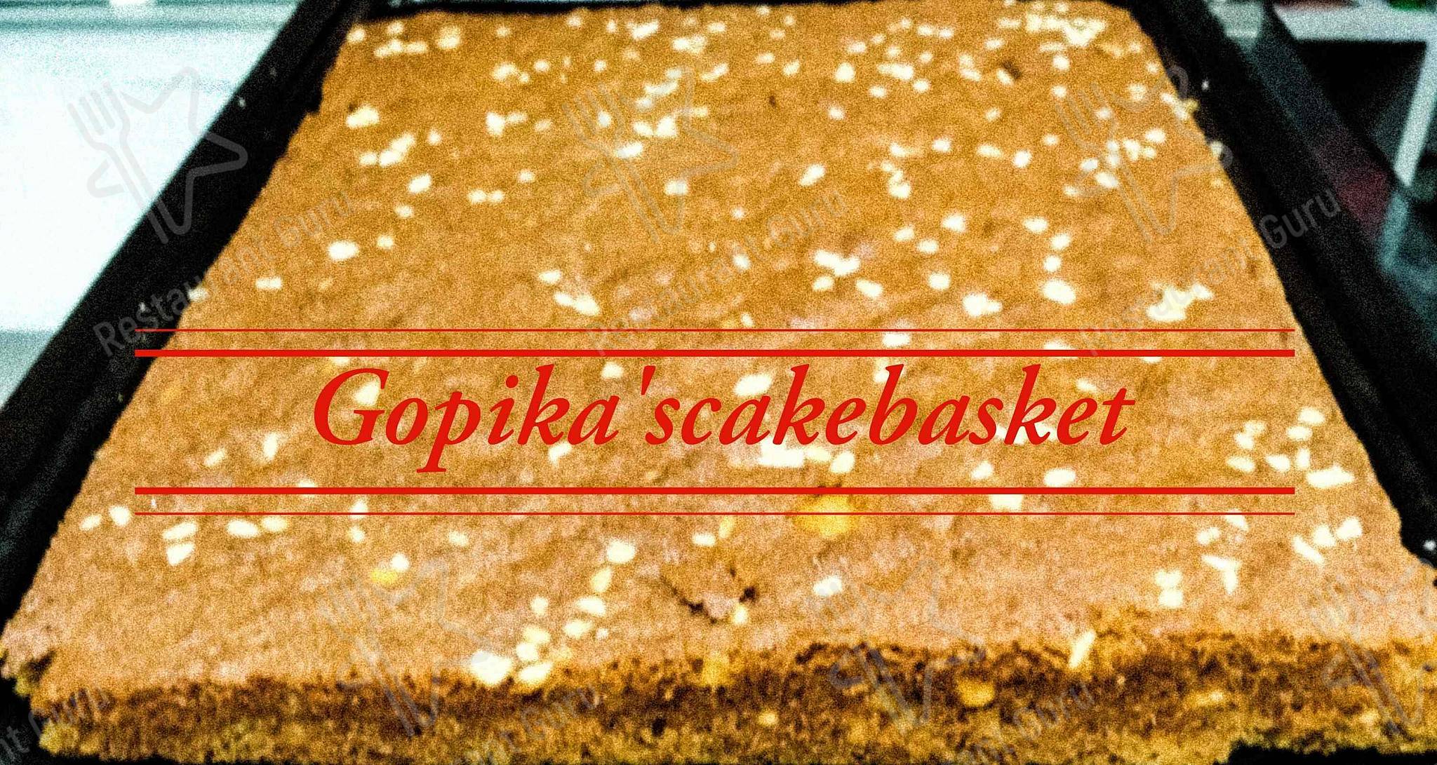 Gopika's Cake Basket menu