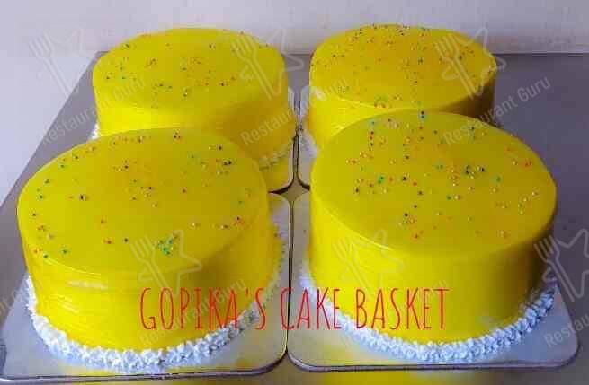 Gopika's Cake Basket menu