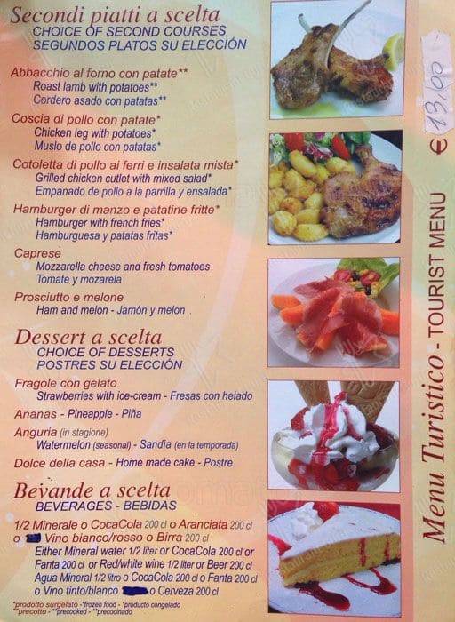 Menu di Bar Belli 