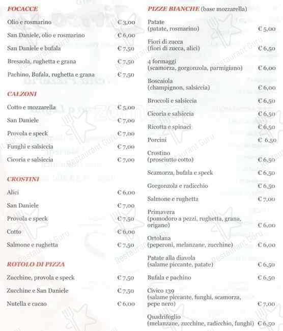 Menu di Miky Pizza 