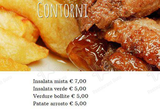 Menu di La Mela Stregata 
