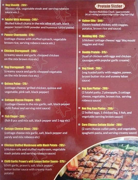 Strength Protein Bar & Kitchen menu
