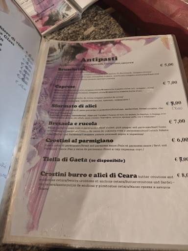 Menu di kitchen Alimentari italian food 