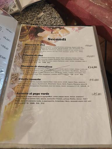 Menu di kitchen Alimentari italian food 