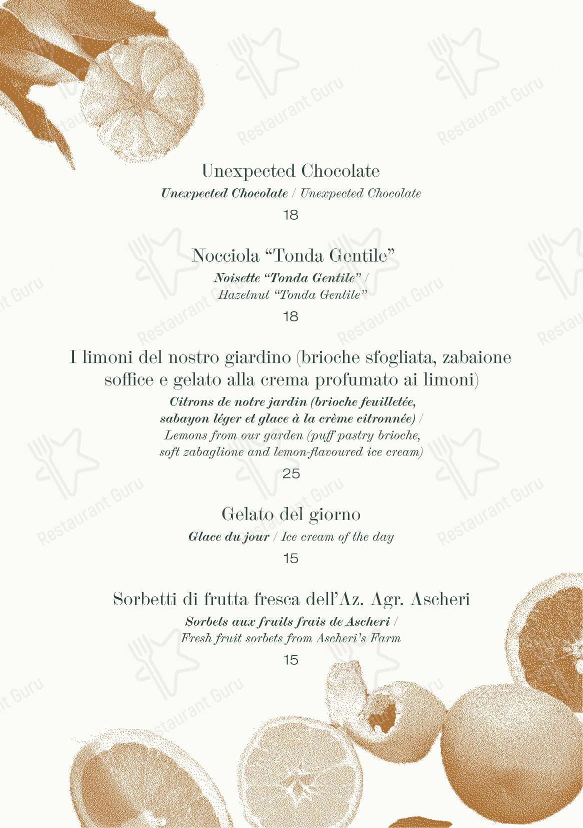 Ночное меню per Balzi Rossi pub & bar