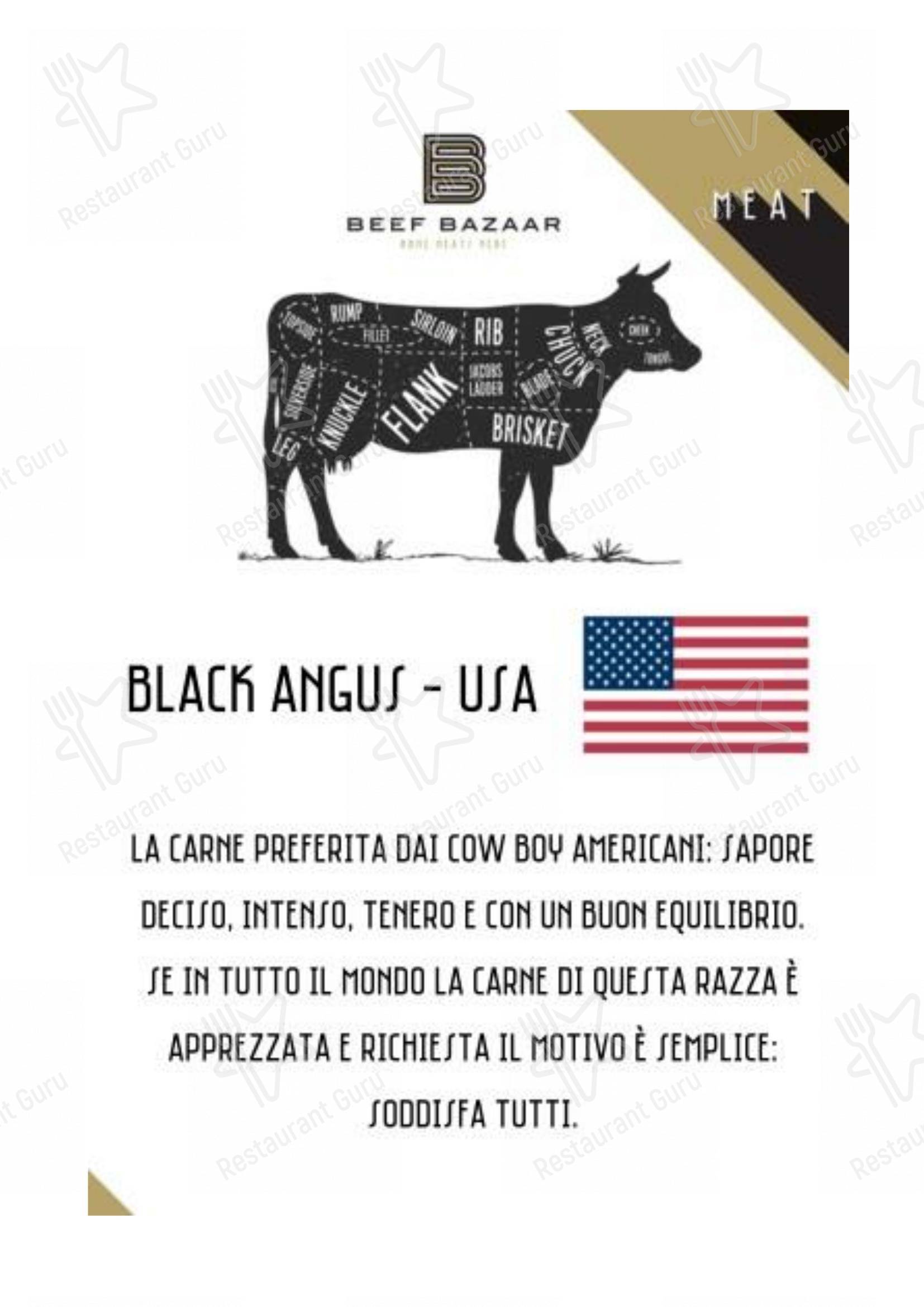 Коктейльная карта per Beef Bazaar steakhouse