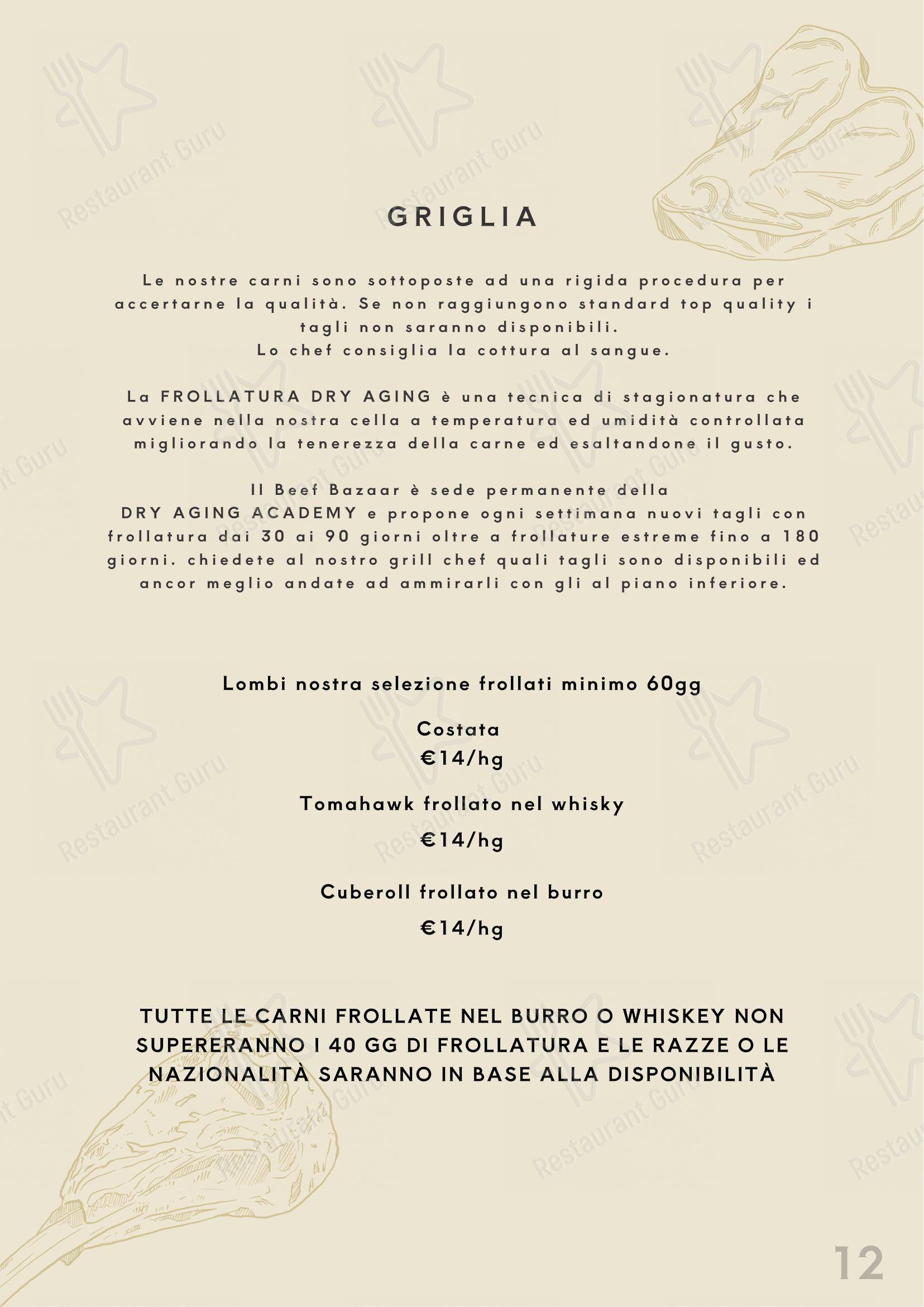 Menu di Beef Bazaar - Menu