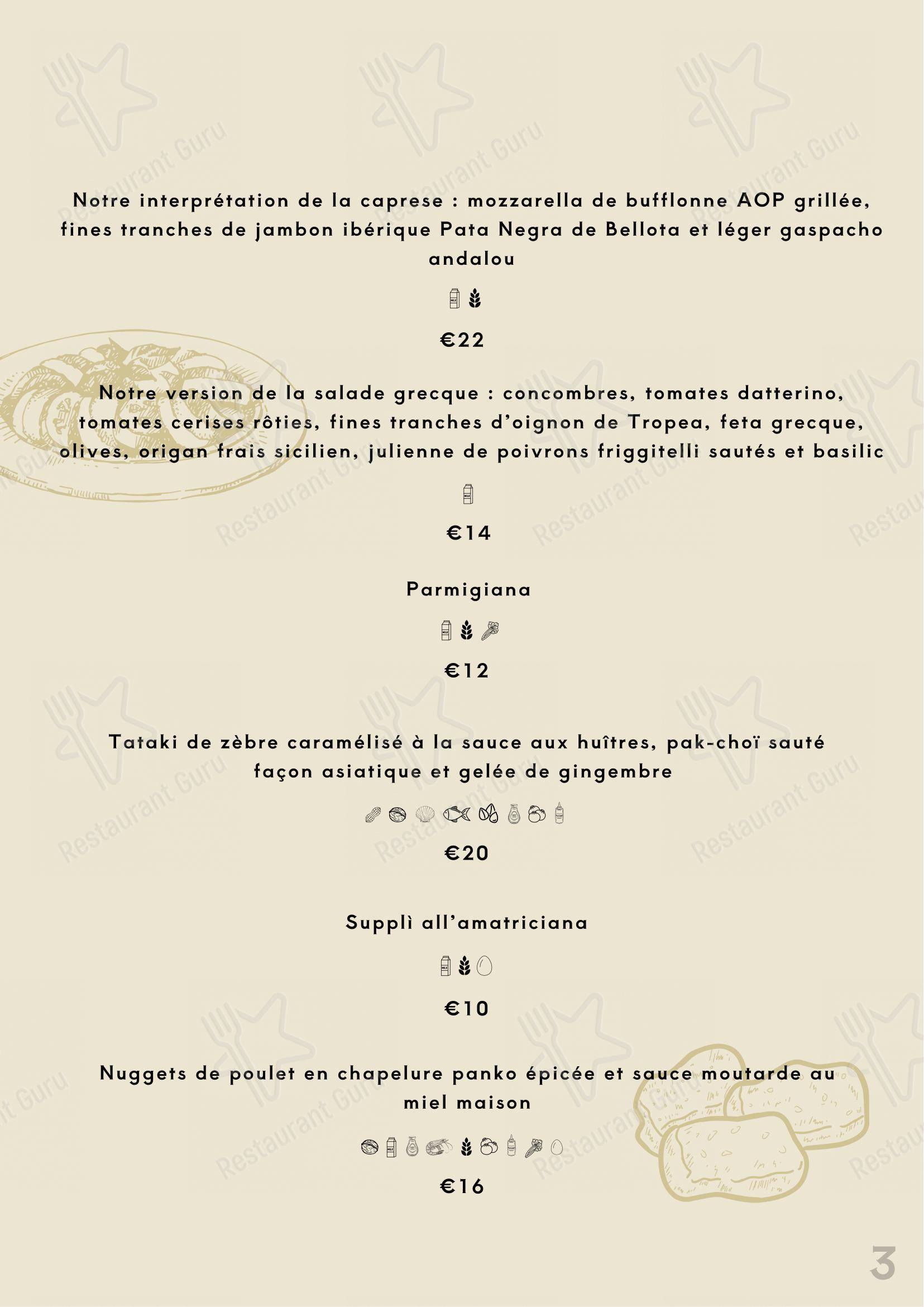 菜单 per Beef Bazaar steakhouse