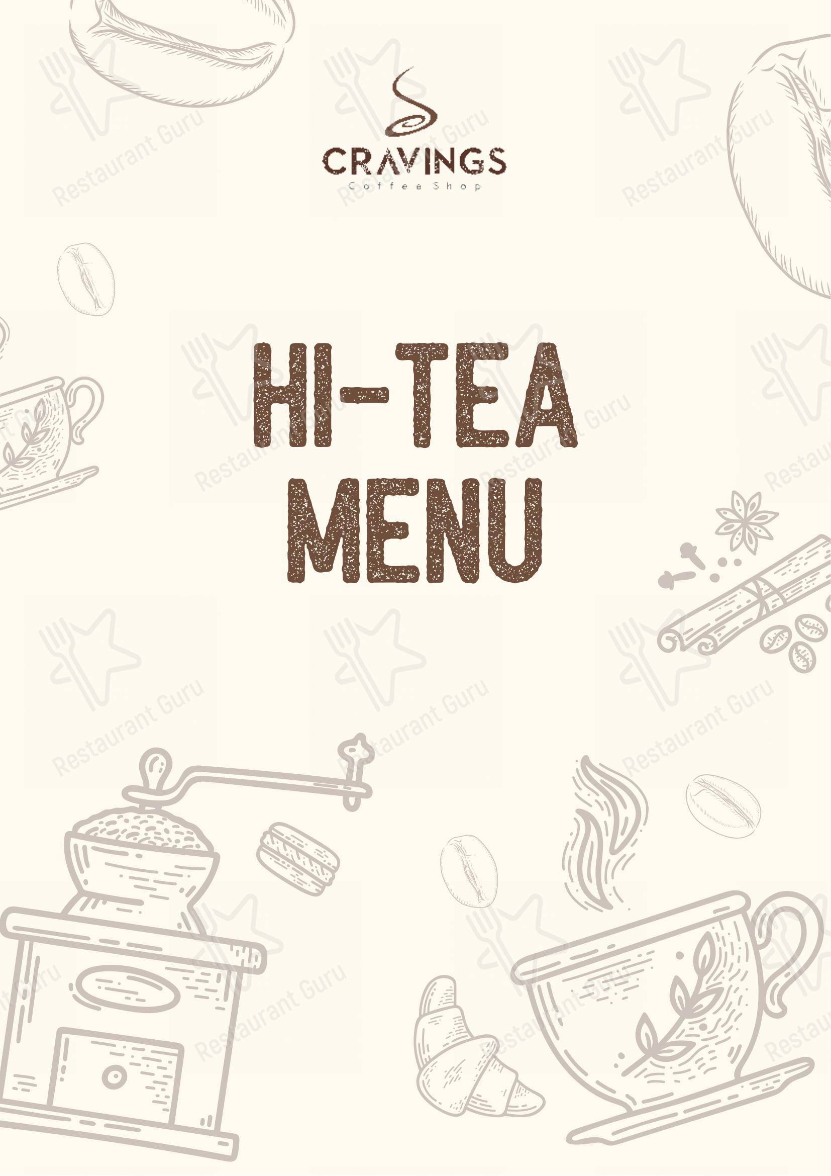 Menu for Cravings Coffee Shop in Indore