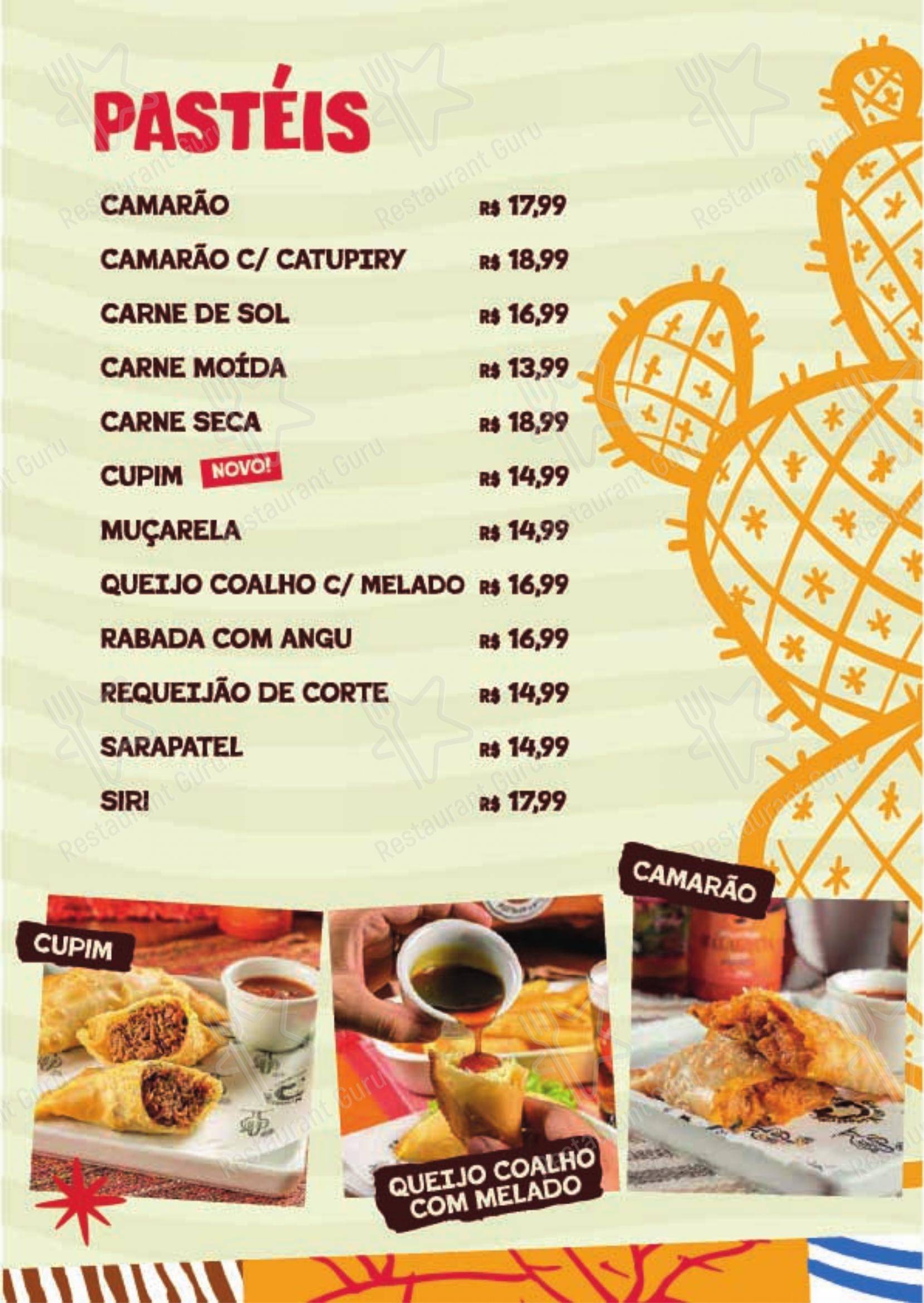 Menu para Gigante Nordestino restaurante
