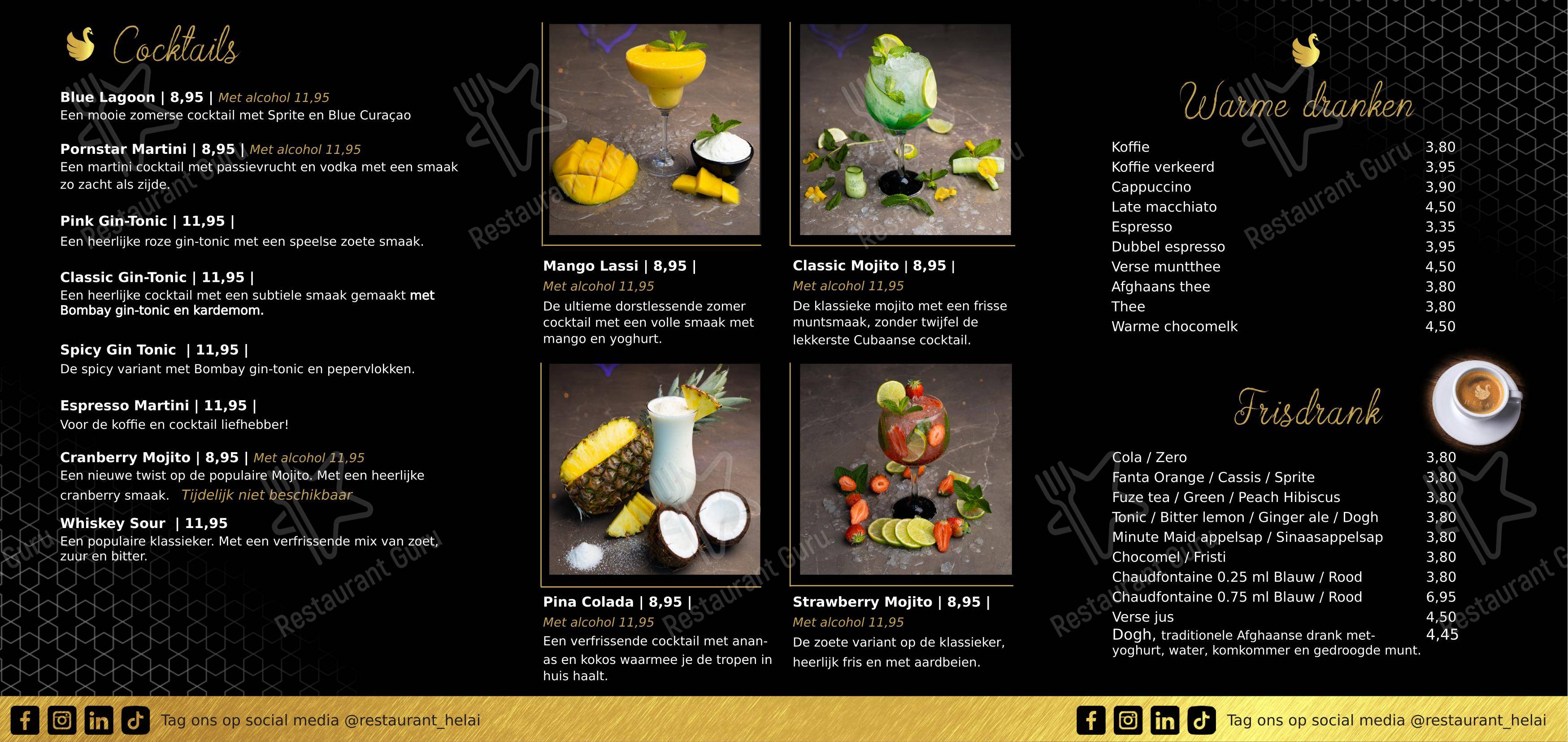 Menu pour Helai - Детское