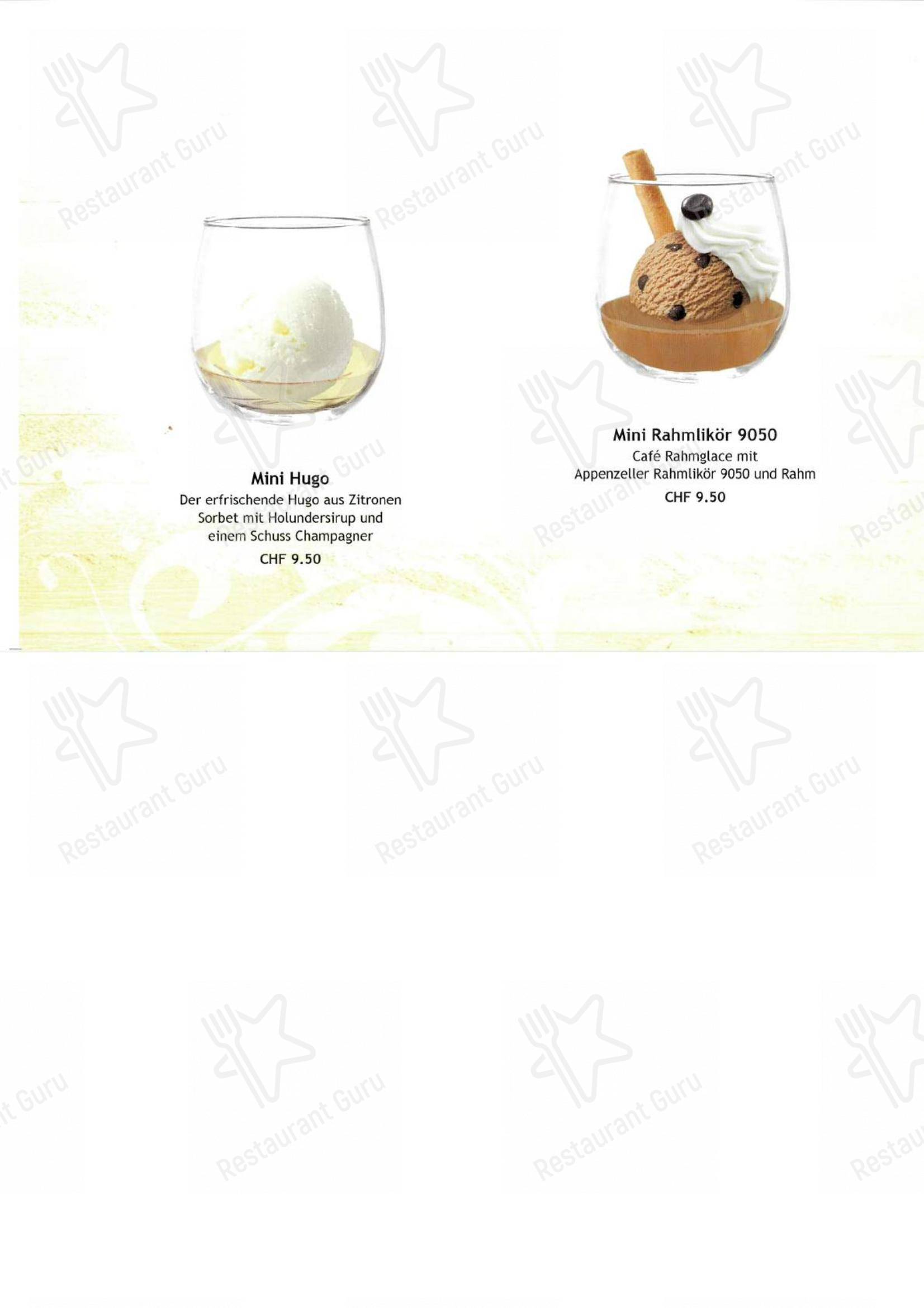 Menu bar per Hotel - Restaurant Frohe Aussicht ristorante