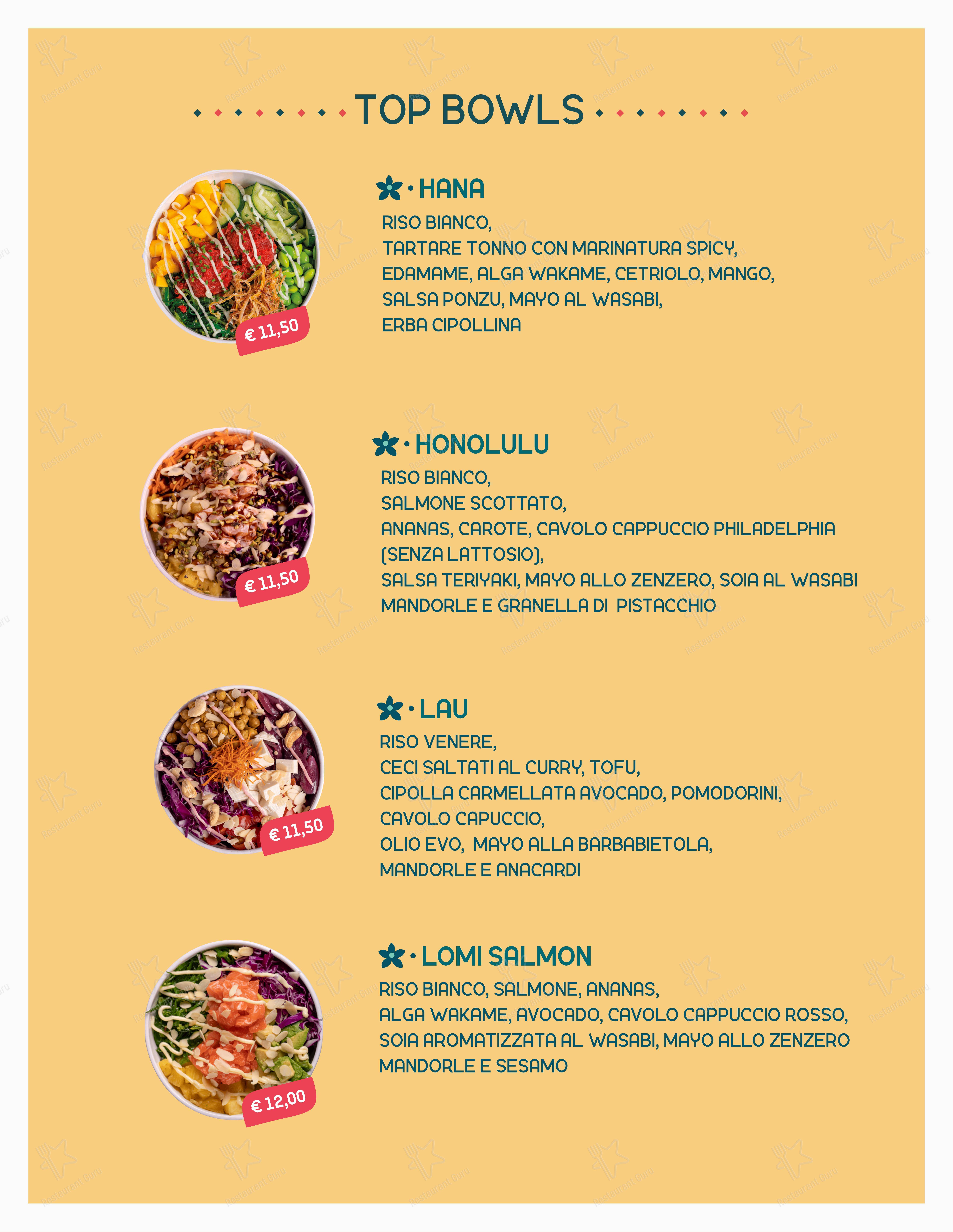 Menu di Hula Hawaiian Restaurant - Menu