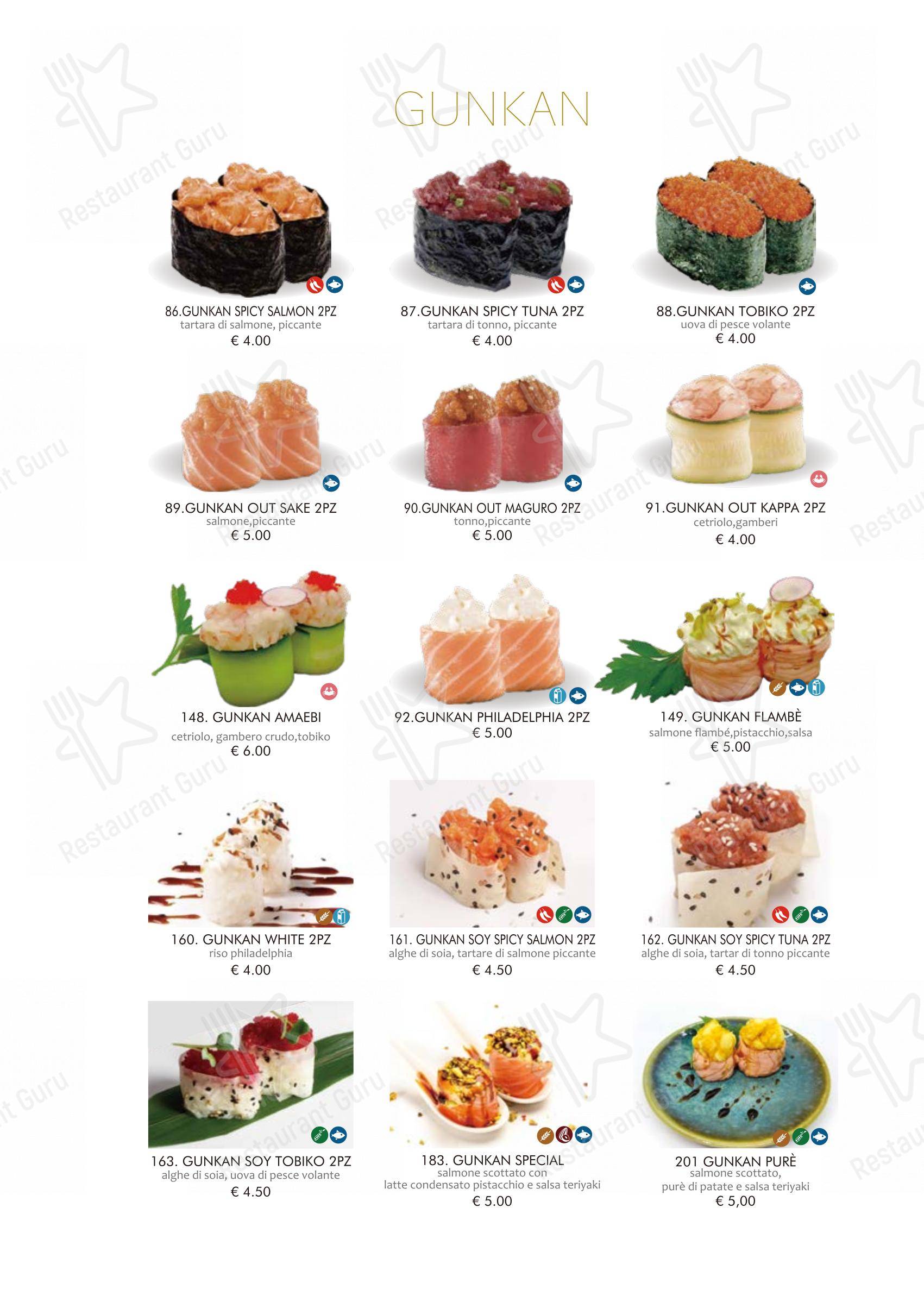 Menu di Kurama Restaurant - Основное меню