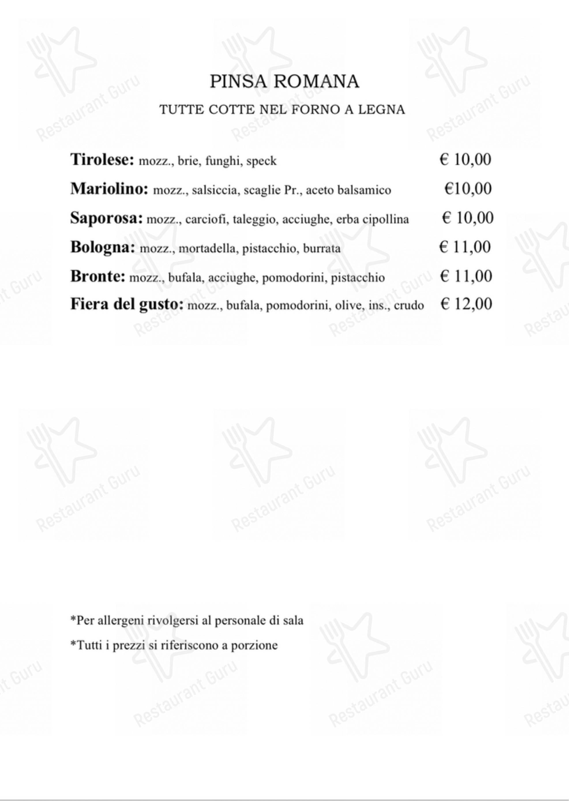 La Fiera del Gusto in Parma - Menu