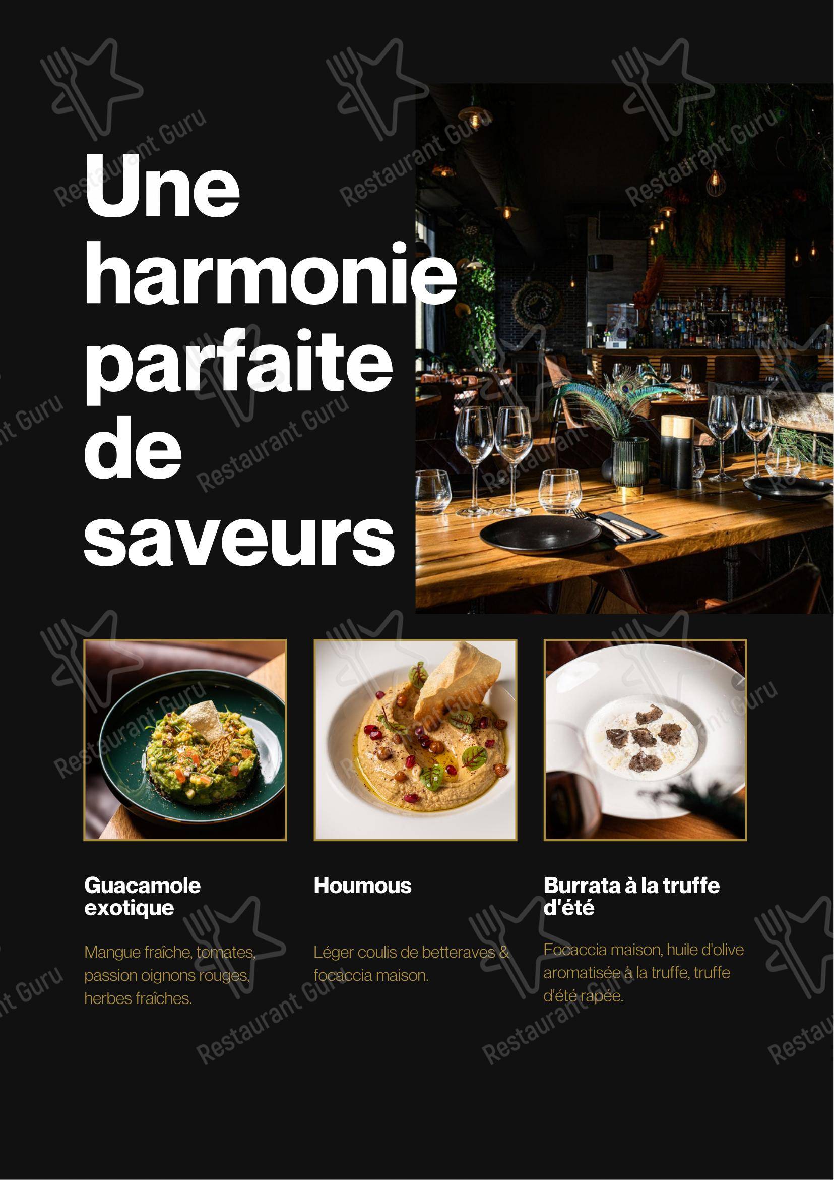 菜单 pour Le Pandore dans Genève