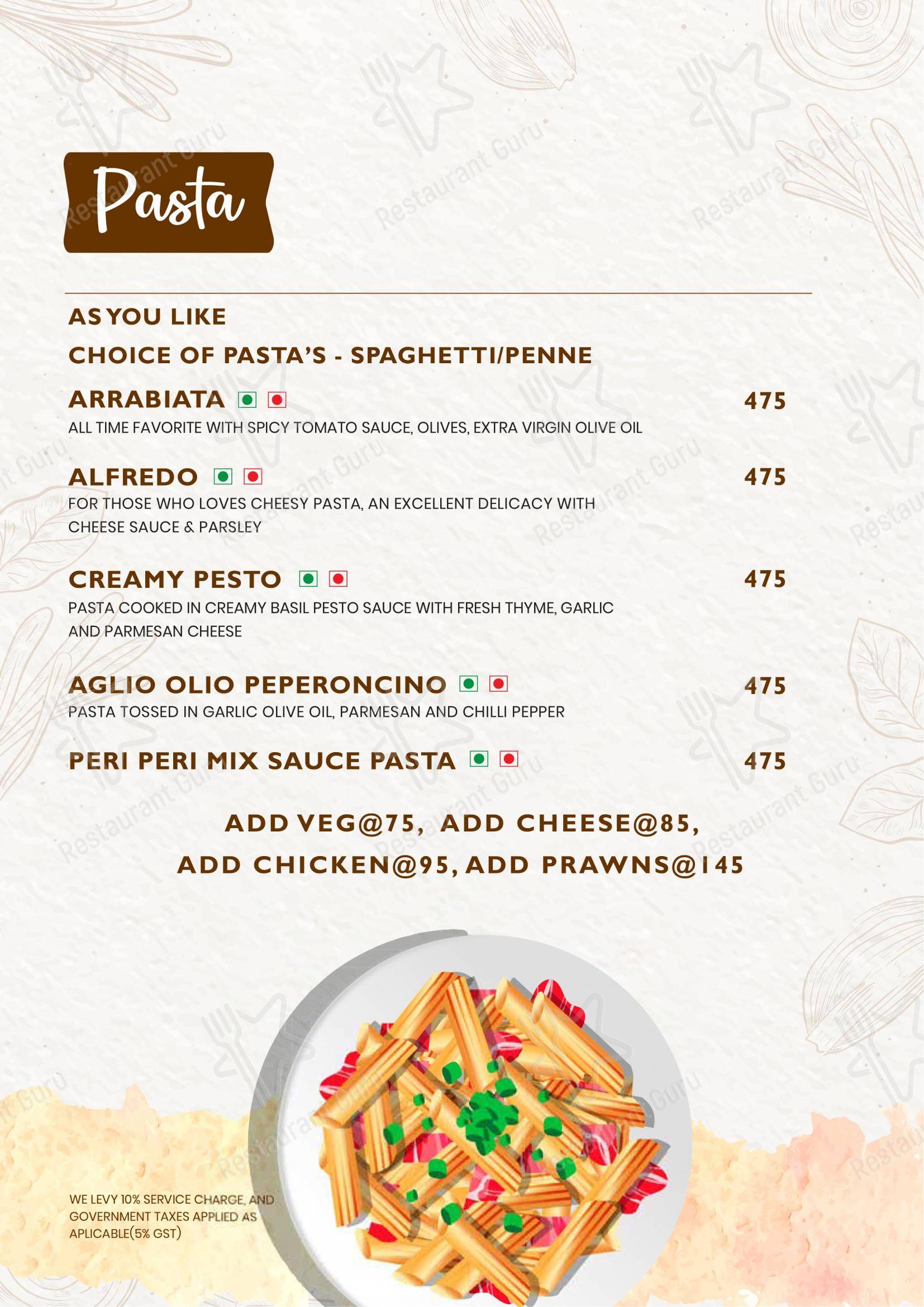 Menu for Ministry of Daru in Noida