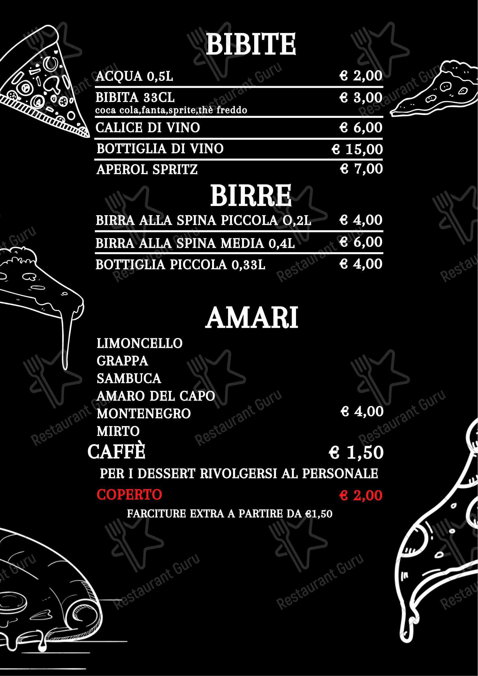 Menu per Pizzeria Da Romano Milano in Milano