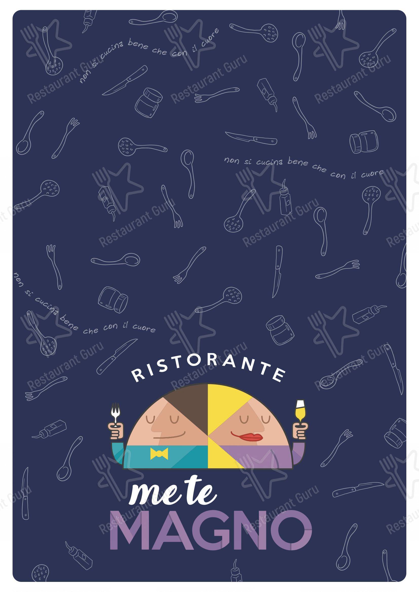Основное меню per Ristorante MeTeMagno Foligno ristorante