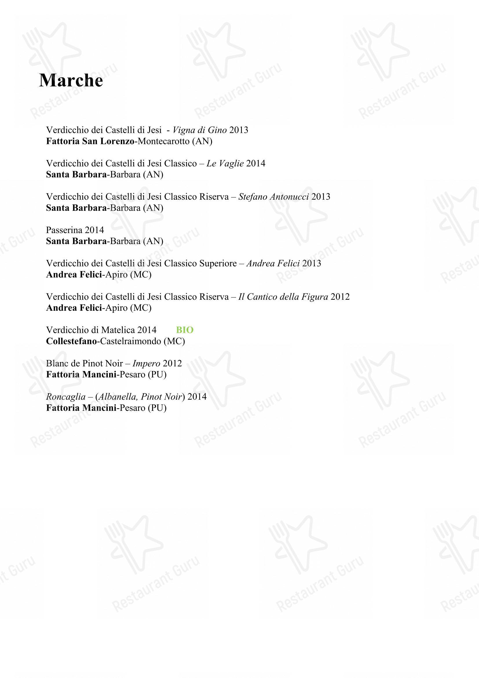 菜单 per Ristorante da Fino in Riccione
