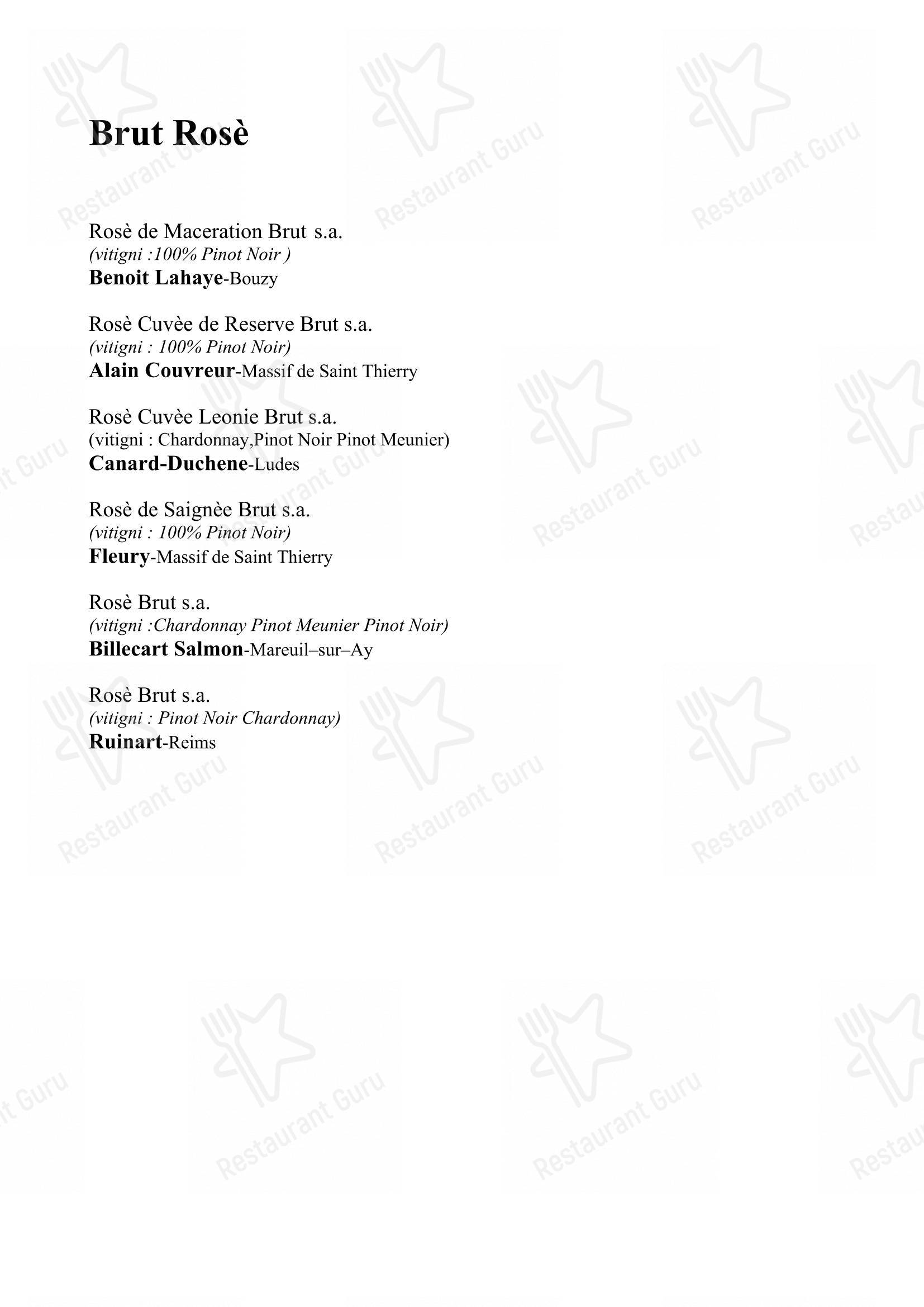 Menu di Ristorante da Fino - 菜单