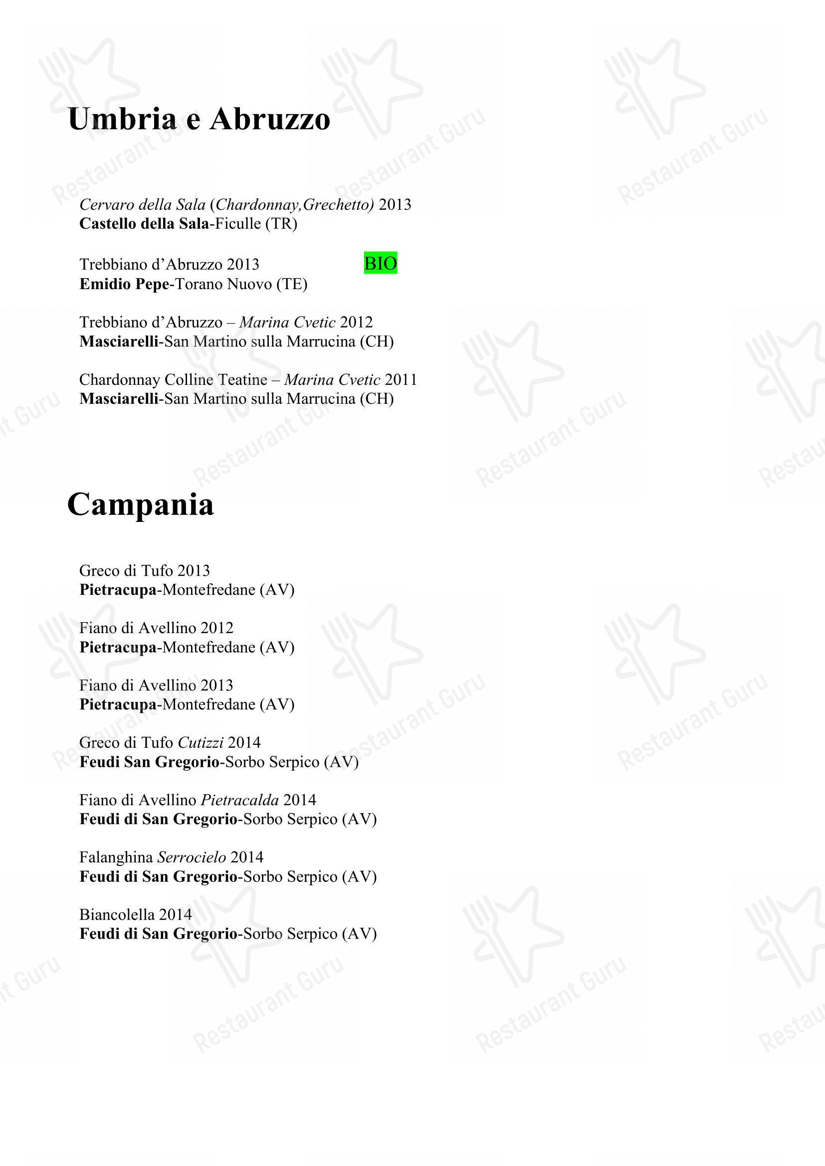 菜单 per Ristorante da Fino in Riccione
