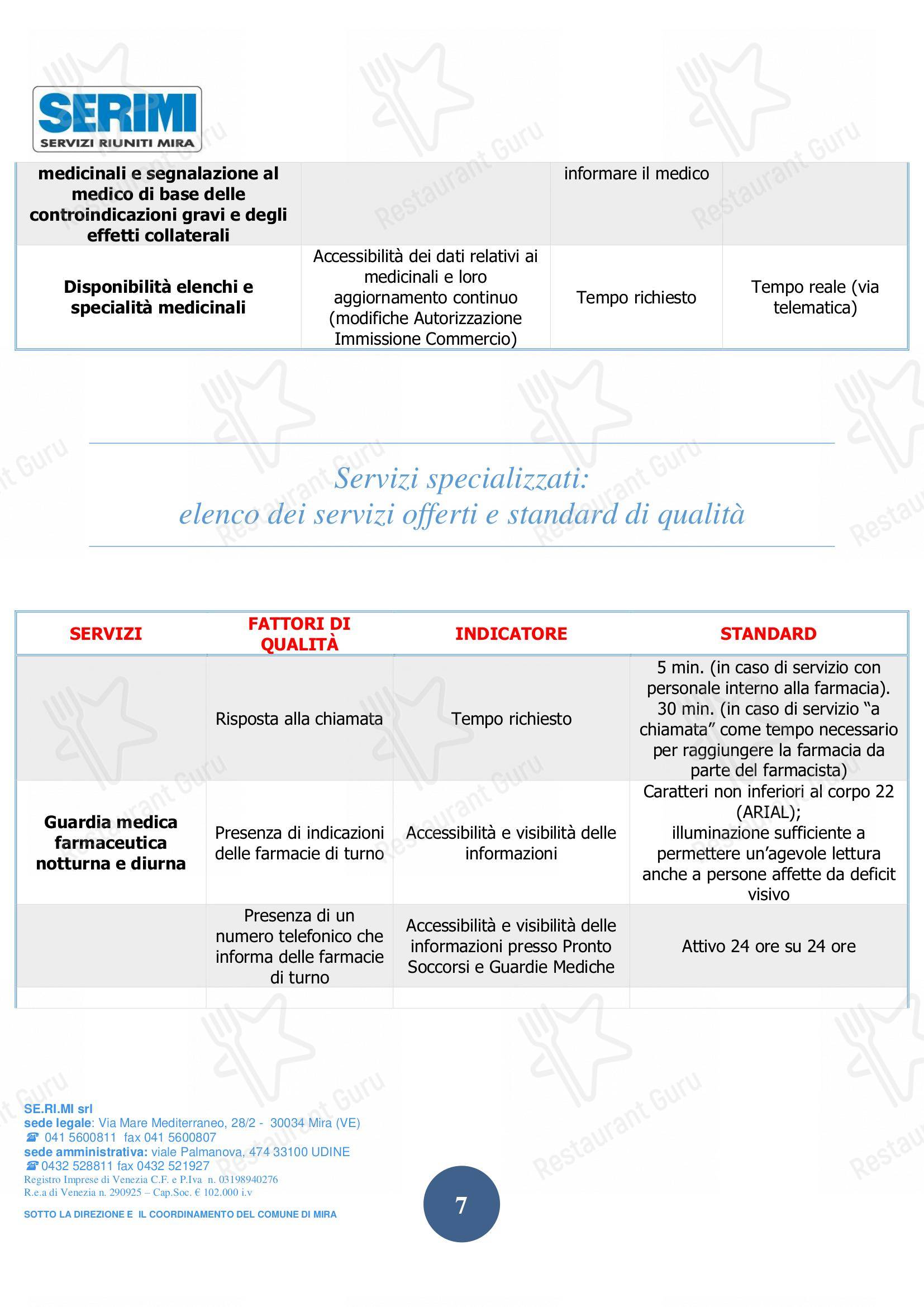 SERIMI in Mira - At Home Catering Menu