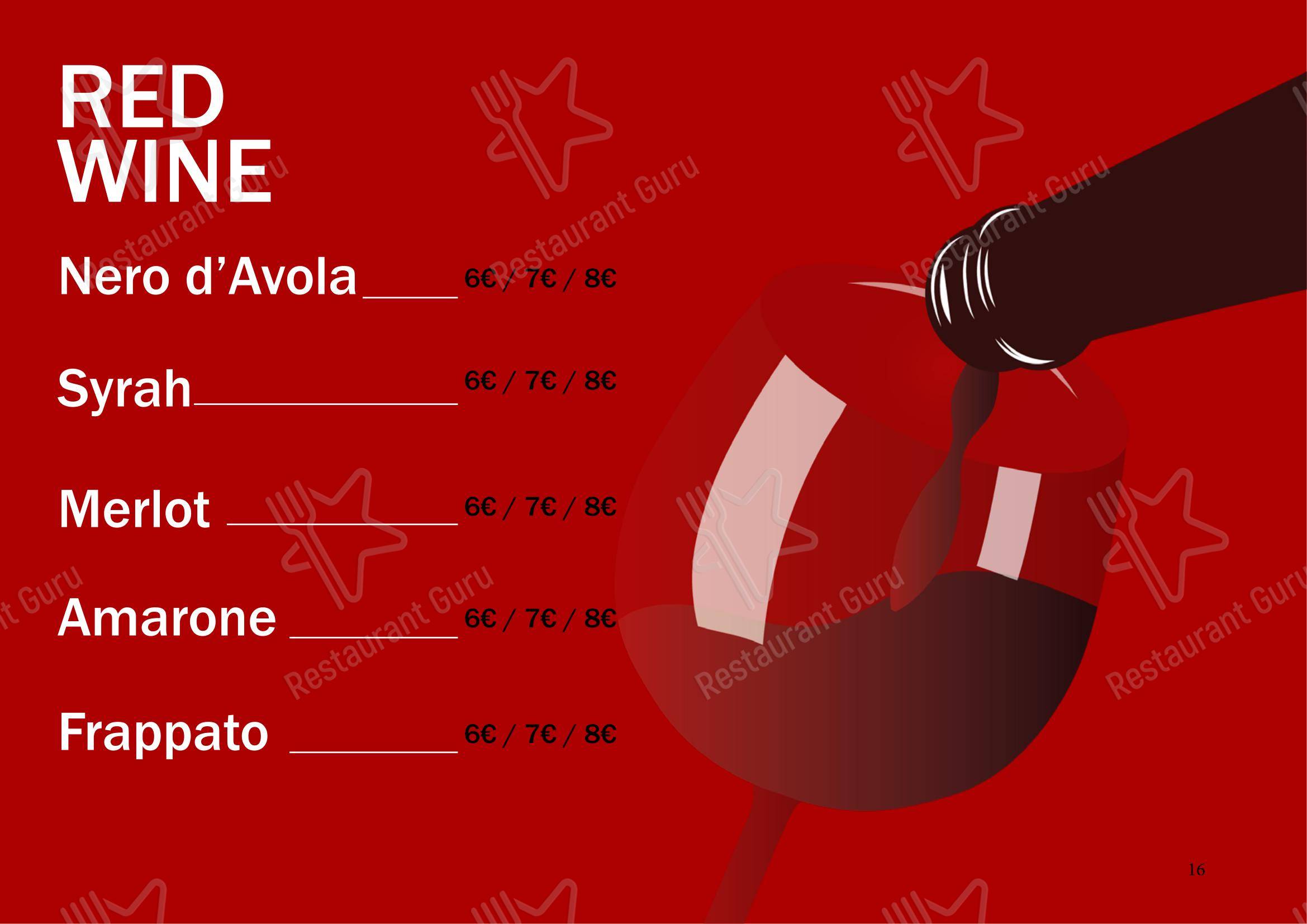 Menu per SPINA BAR PALERMO pub & bar