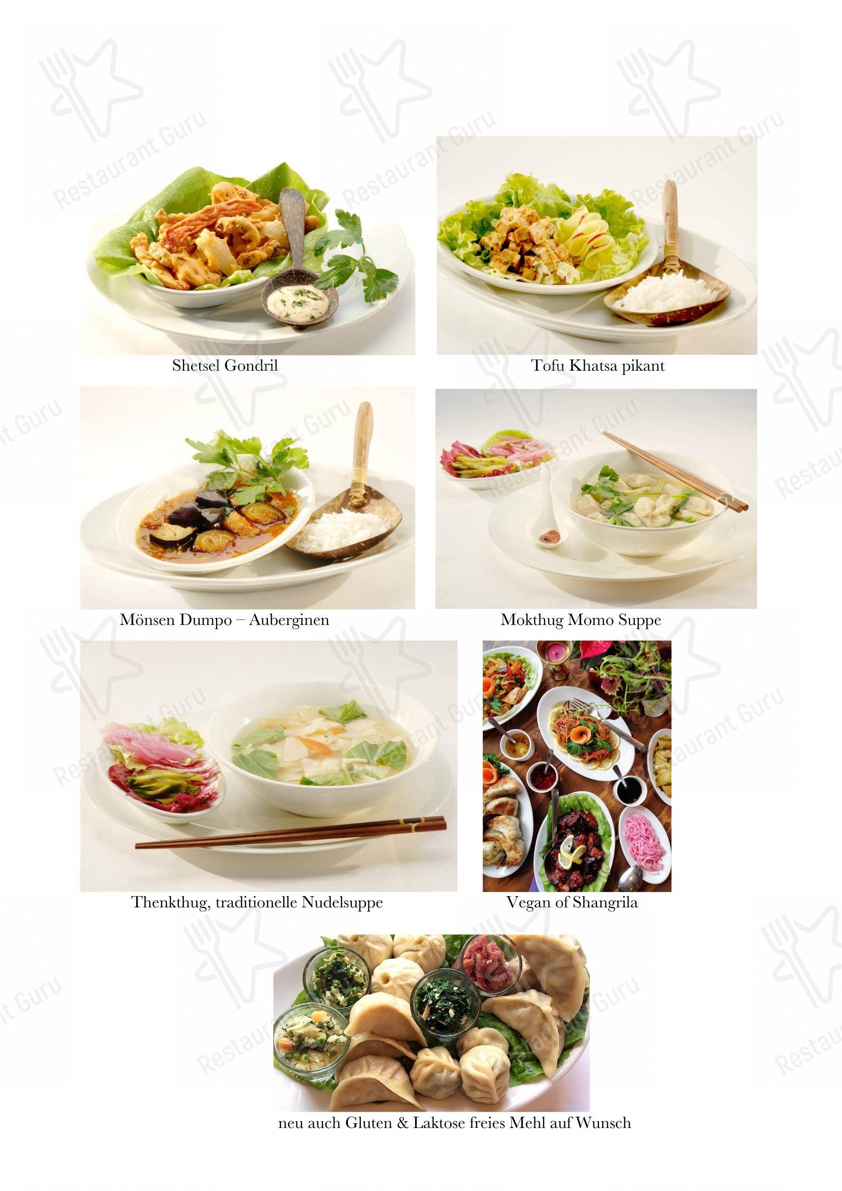 Menu per Shangrila Tibet Restaurant ristorante