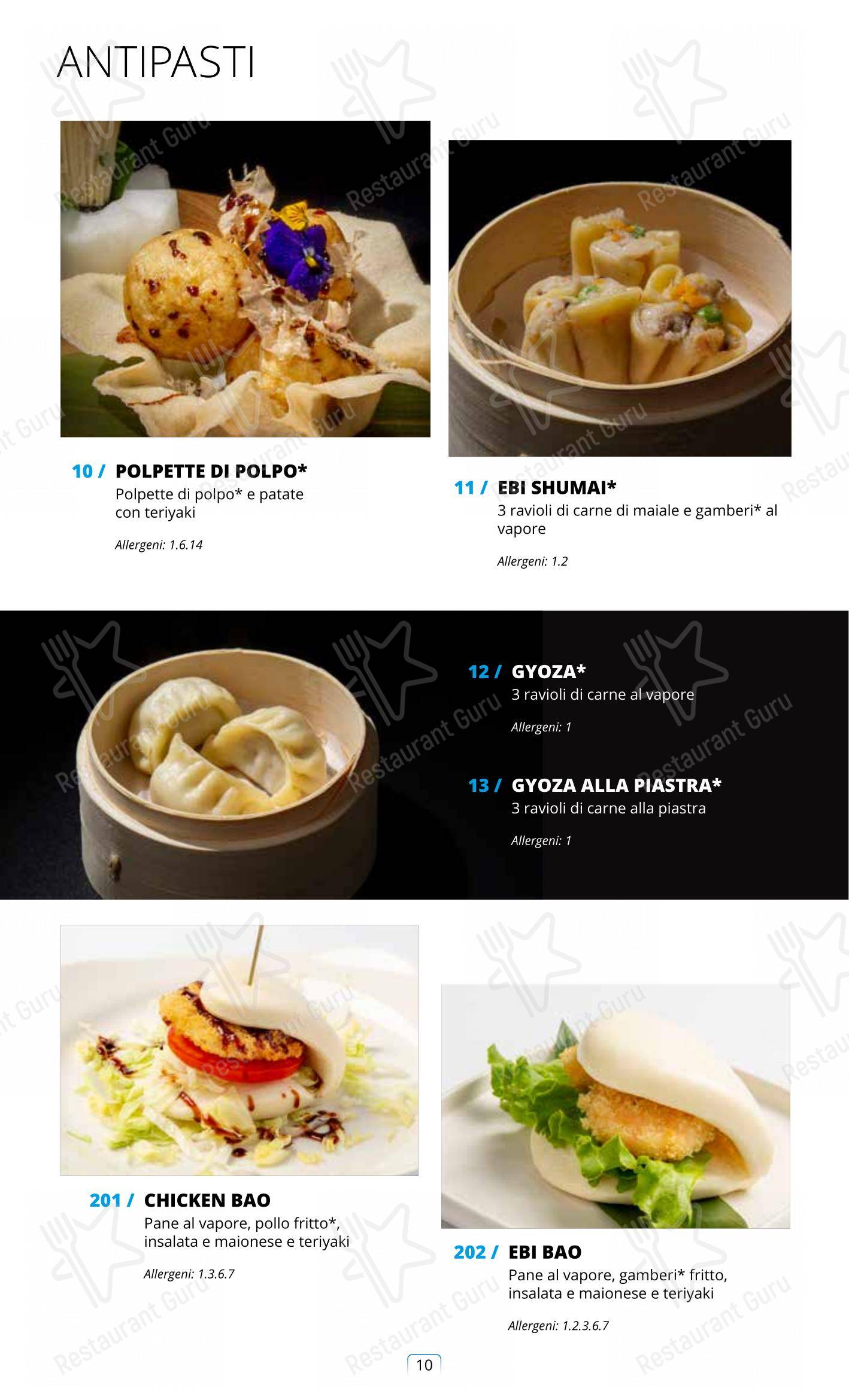 Menu di Sushi City Como - Lunch Menu