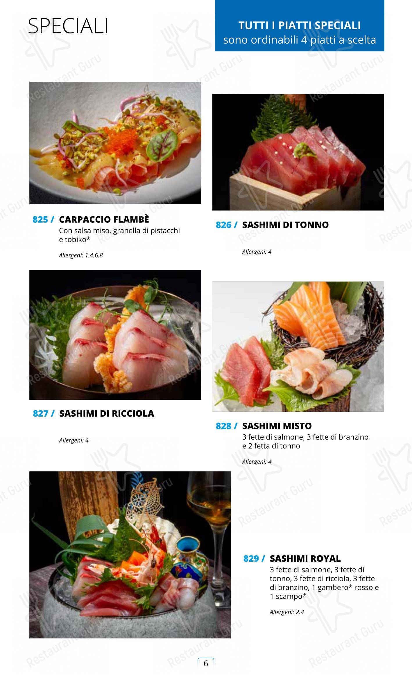 Menu di Sushi City Como - Lunch Menu