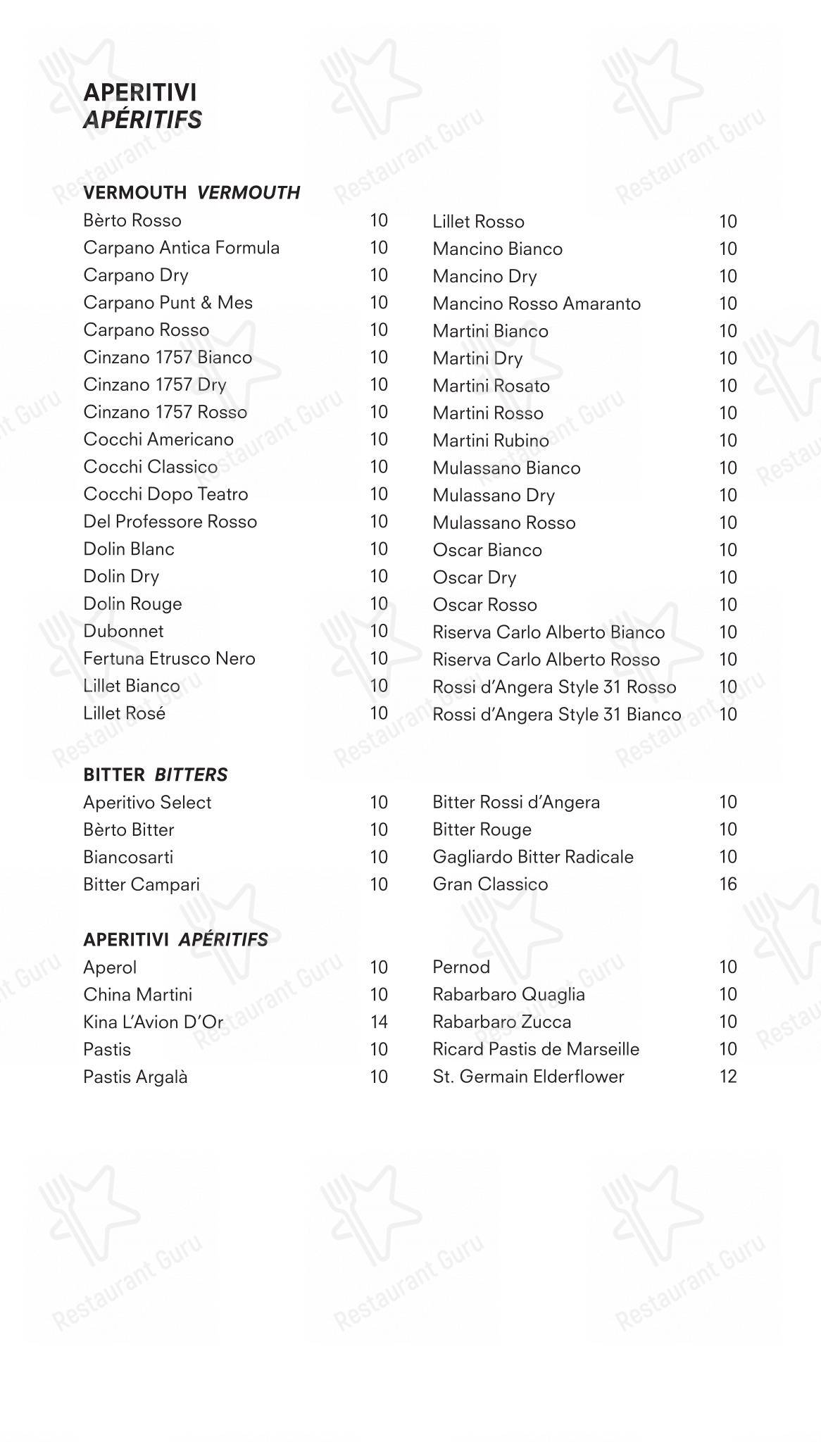 Menu per Torre in Milano