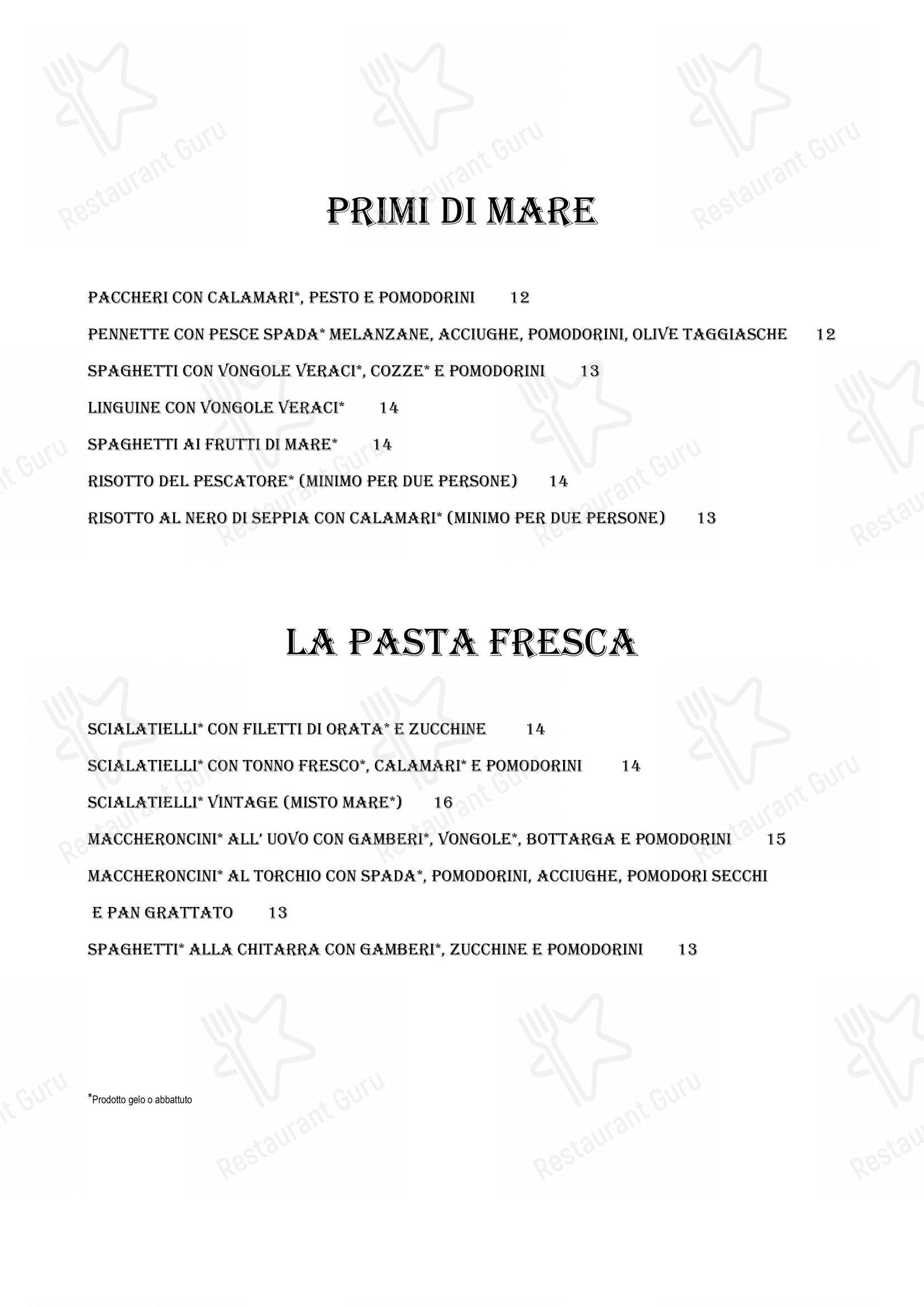 Menu per Tradizione Italiana in Assago