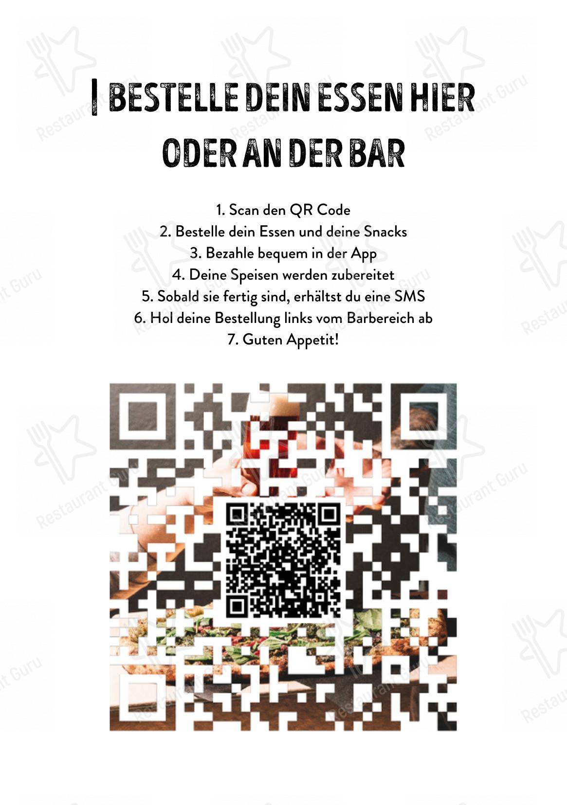 Menu di Volta Bräu - Menu bar
