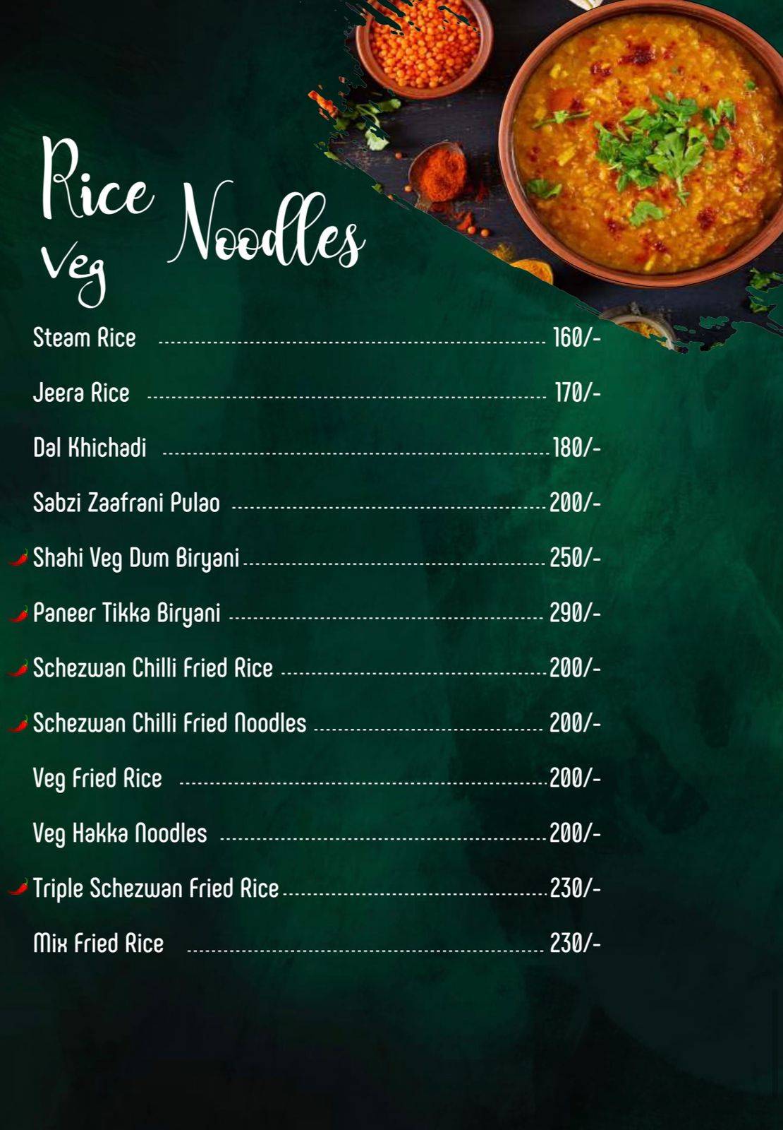 360 Degree Multi-Cuisine Family Restaurant & Bar menu
