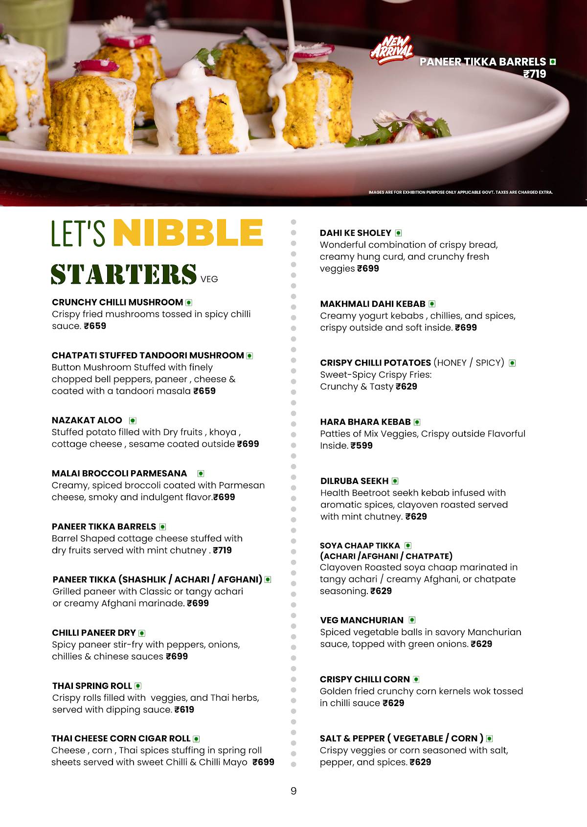 38 Barracks Restaurant and Bar menu