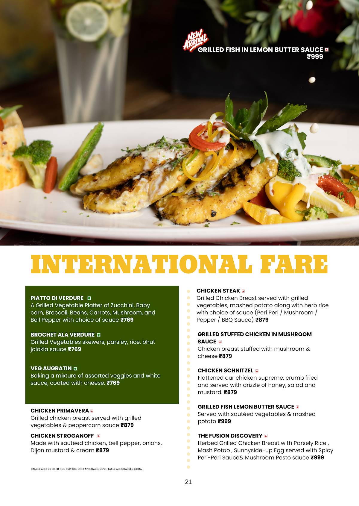 38 Barracks Restaurant and Bar menu