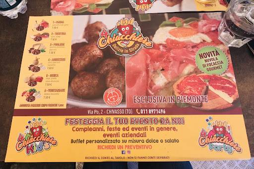 Menu di 4 Chiacchiere 