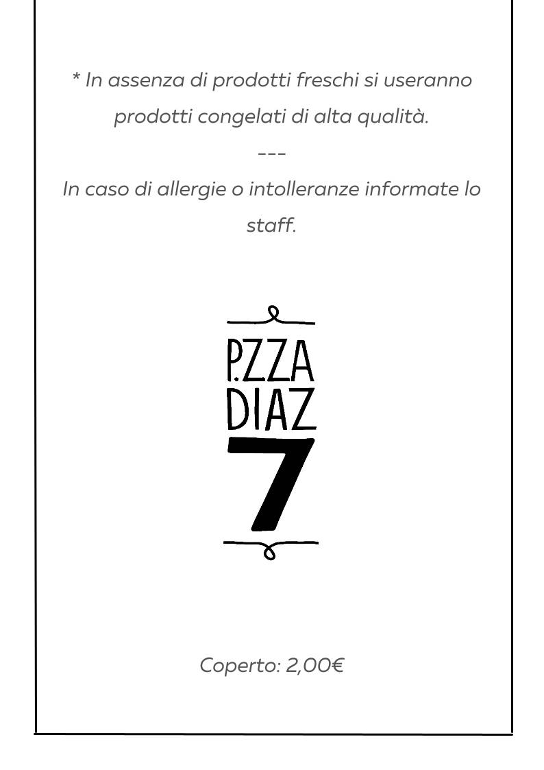 Menu di Piazza Diaz 7 - Gelateria Food & Drink 