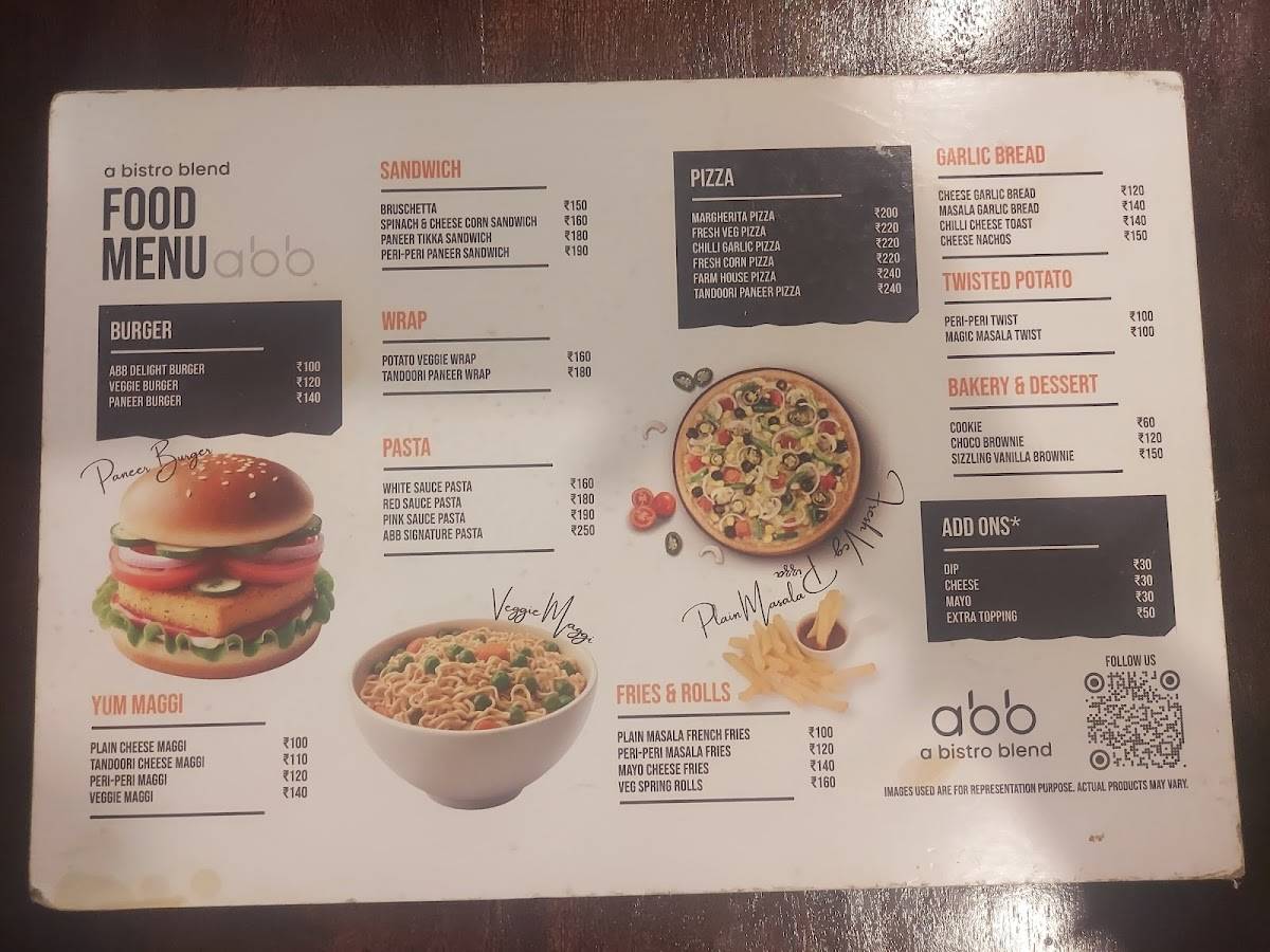 A Bistro Blend - Cafe In Banswara menu