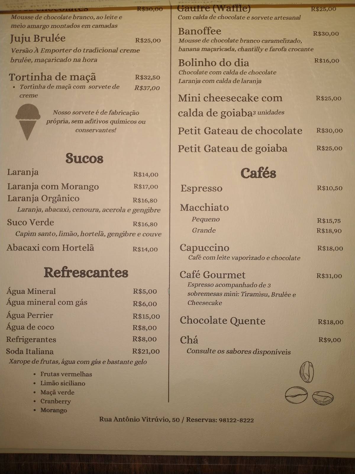 À Emporter cardápio